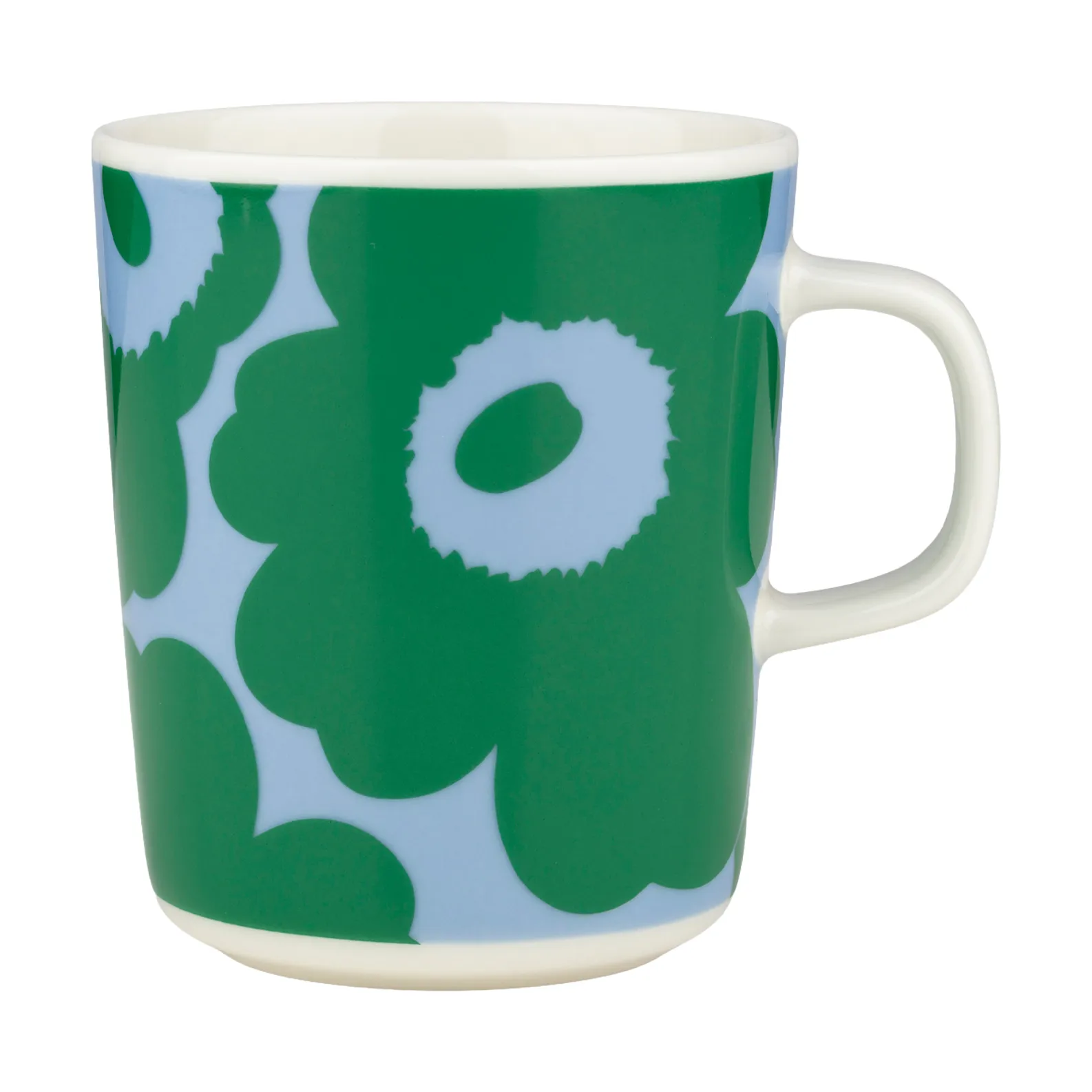Marimekko Unikko krus 25 cl White-green-light blue
