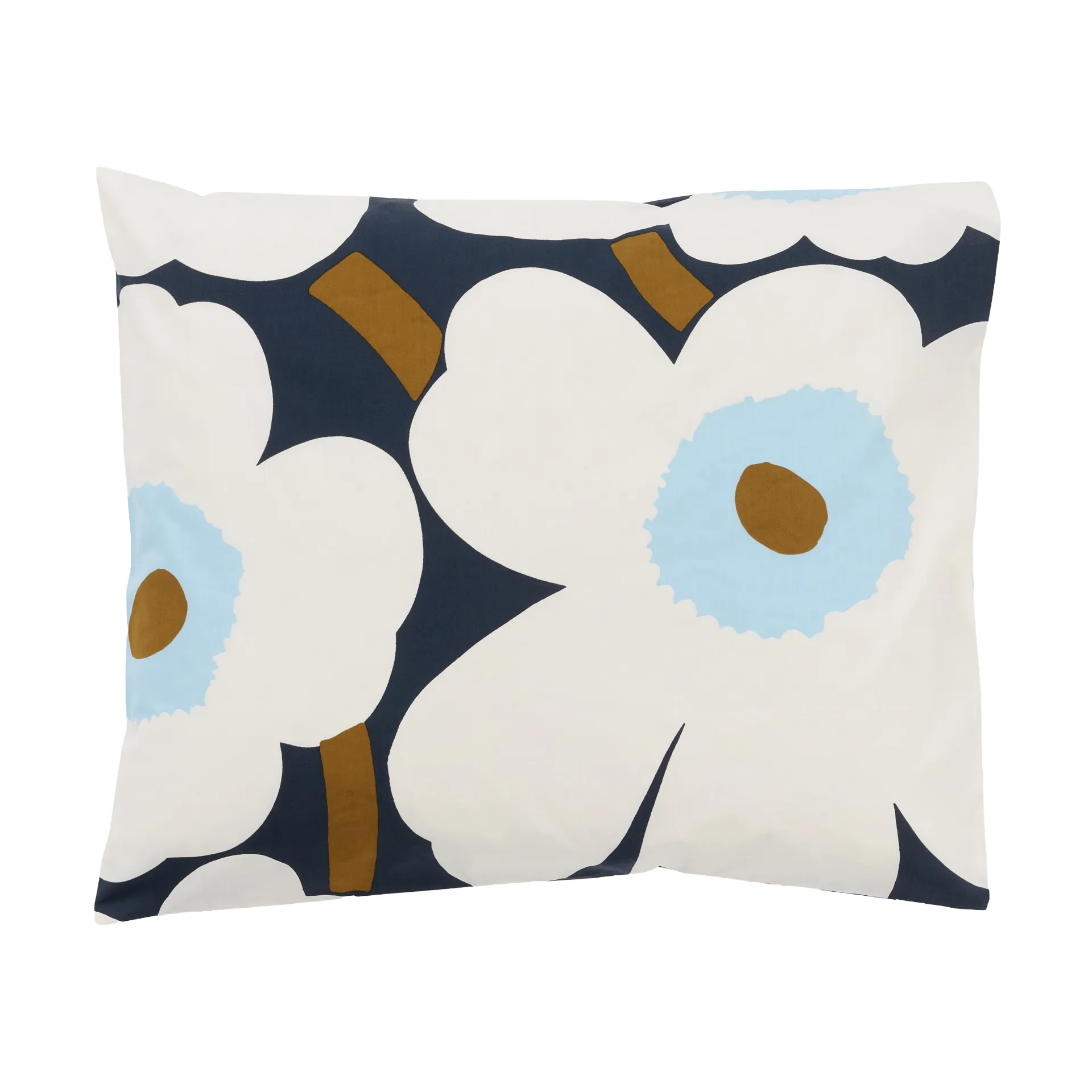 Marimekko Unikko pudebetræk 50x60 cm Blueberry-off white-cold blue