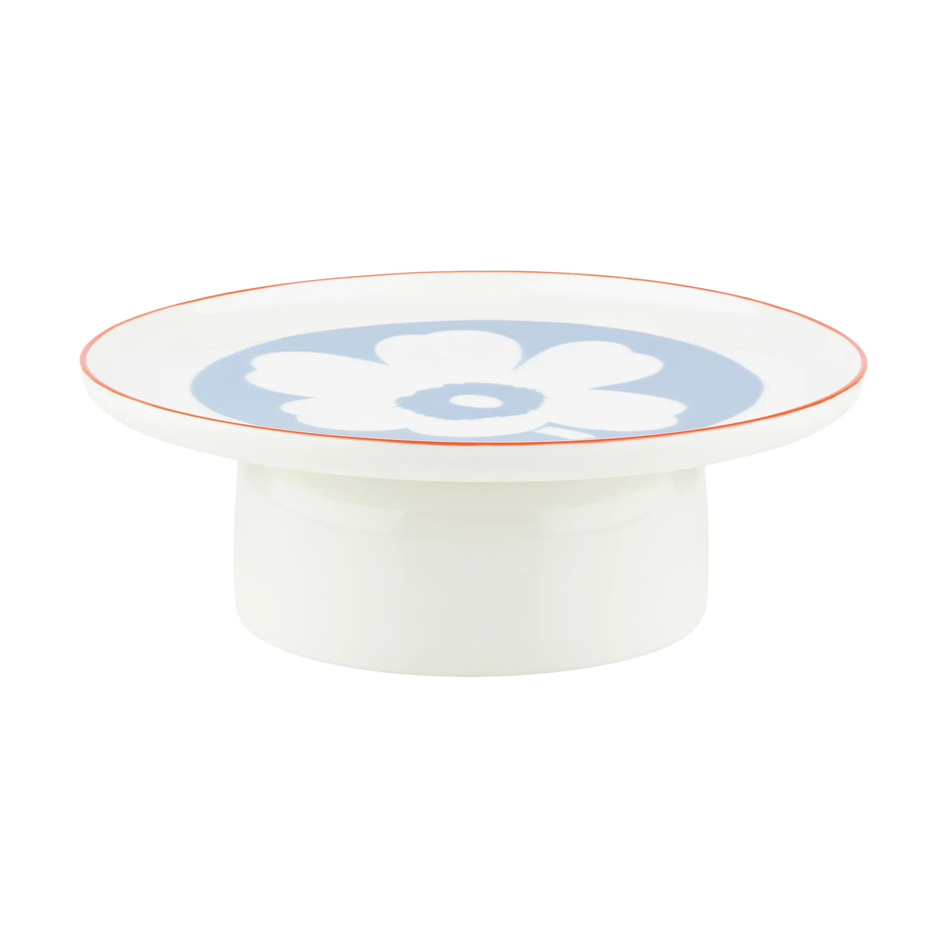 Marimekko Unikko serveringsfad White-light blue-orange red, Ø24 cm
