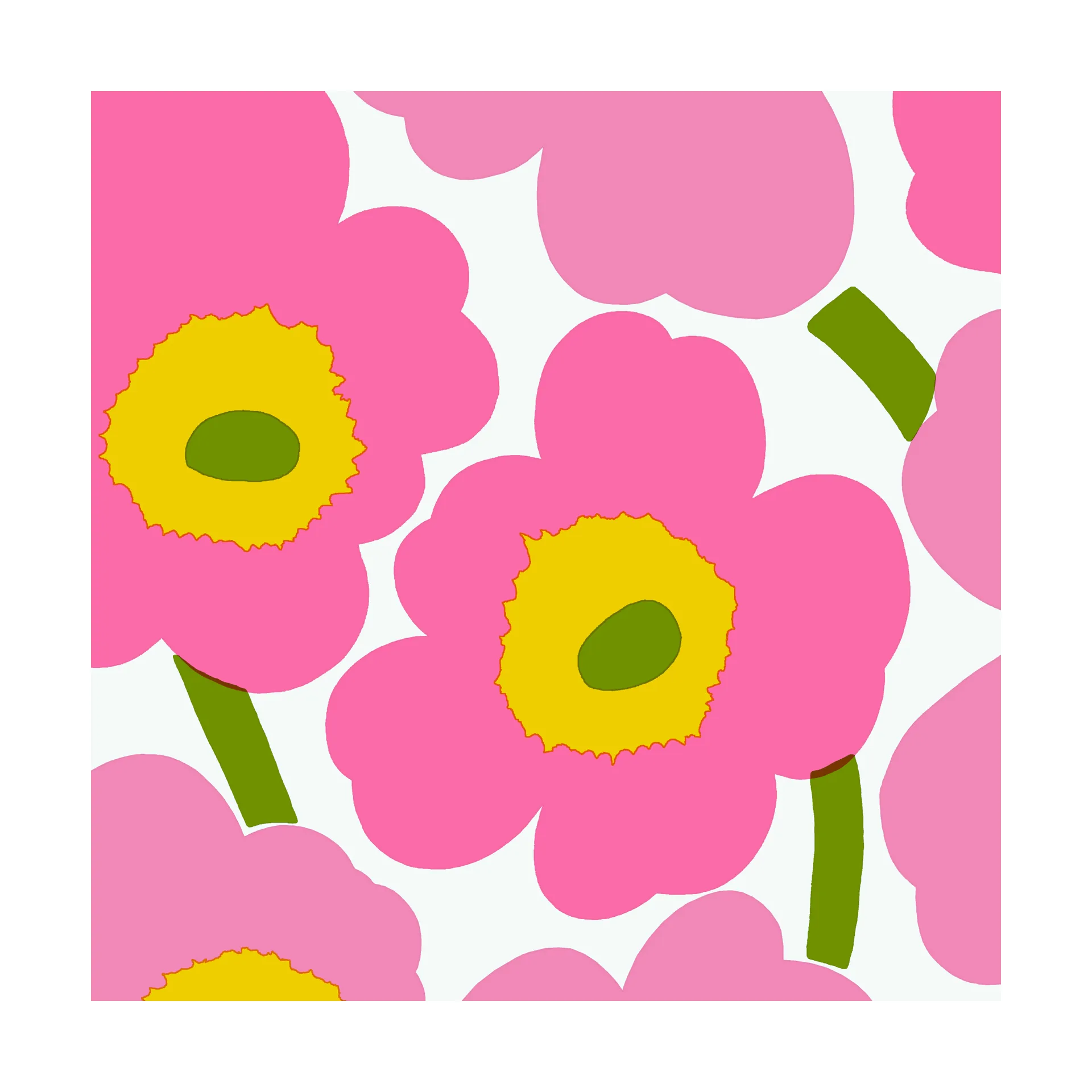 Marimekko Unikko servietter 33x33 cm 20-pak Pink