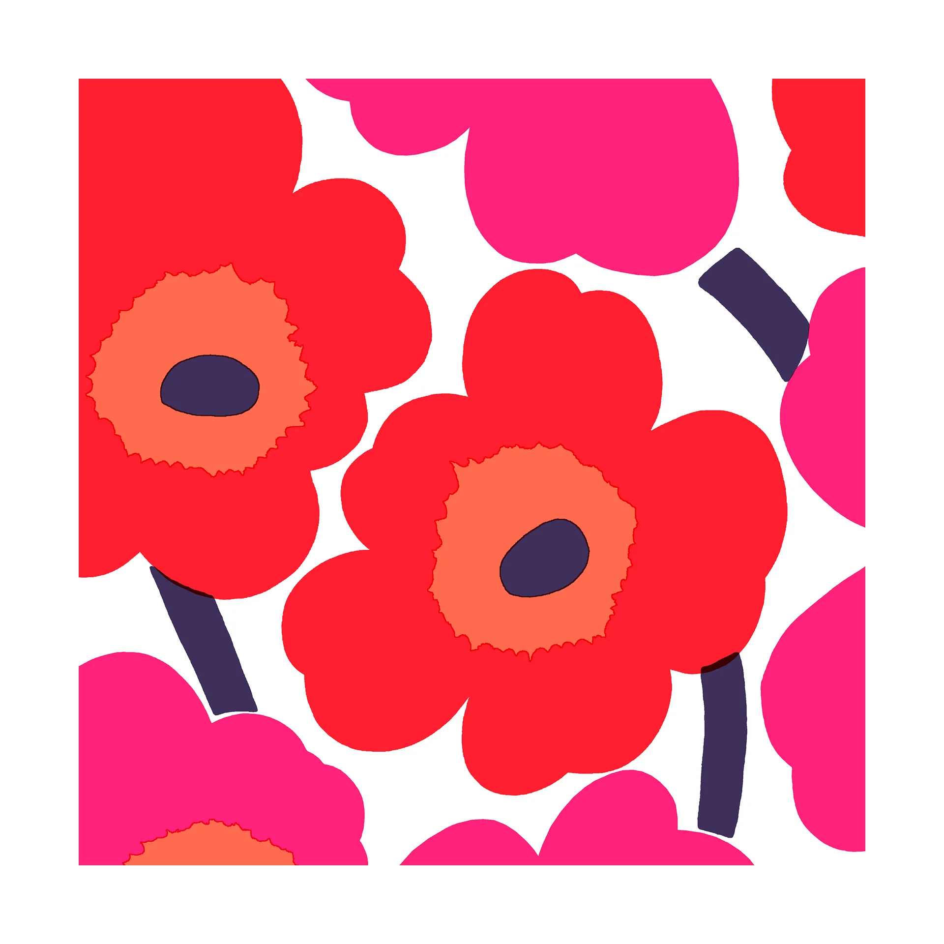Marimekko Unikko servietter 33x33 cm 20-pak Red
