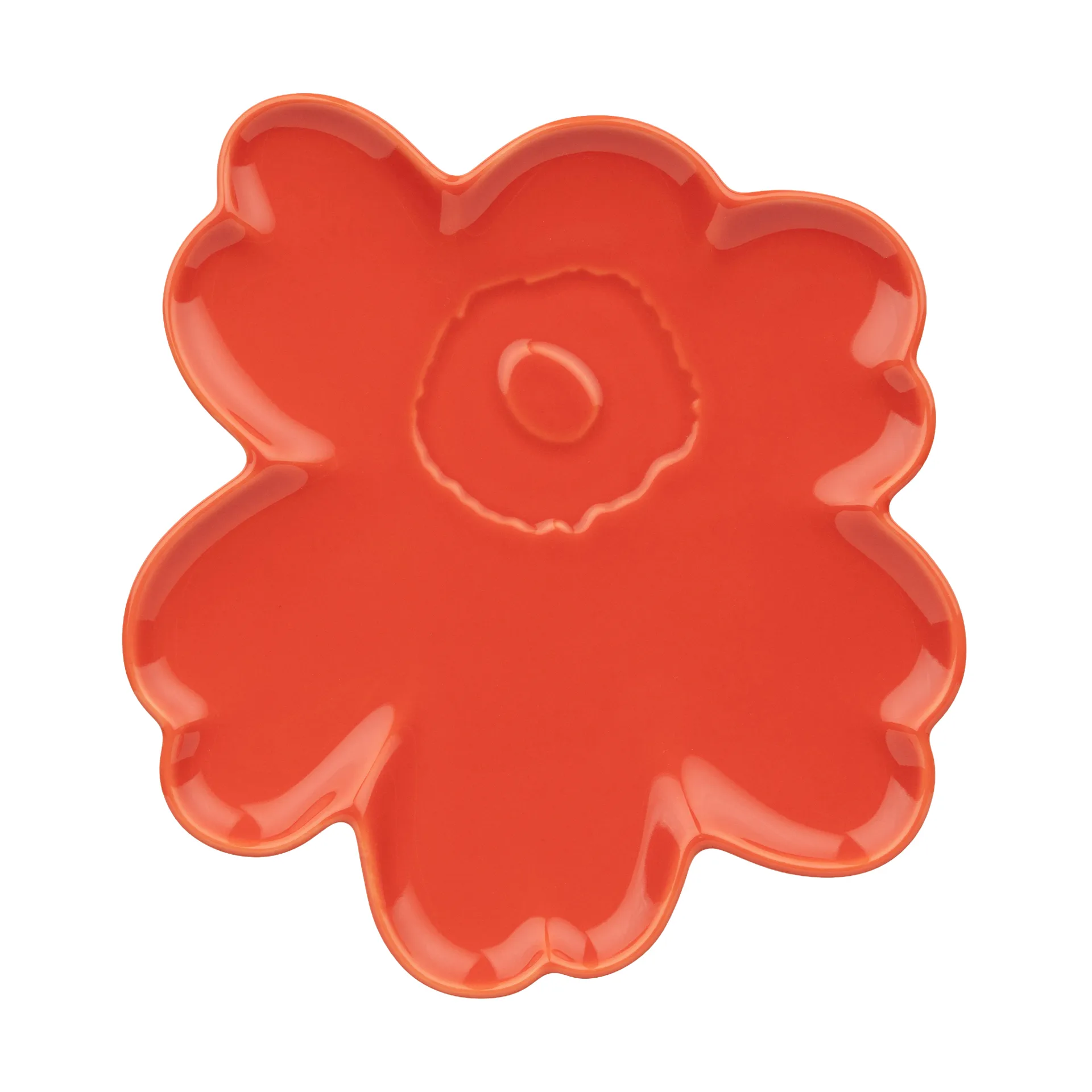 Marimekko Unikko shape fad 20 cm Orange red