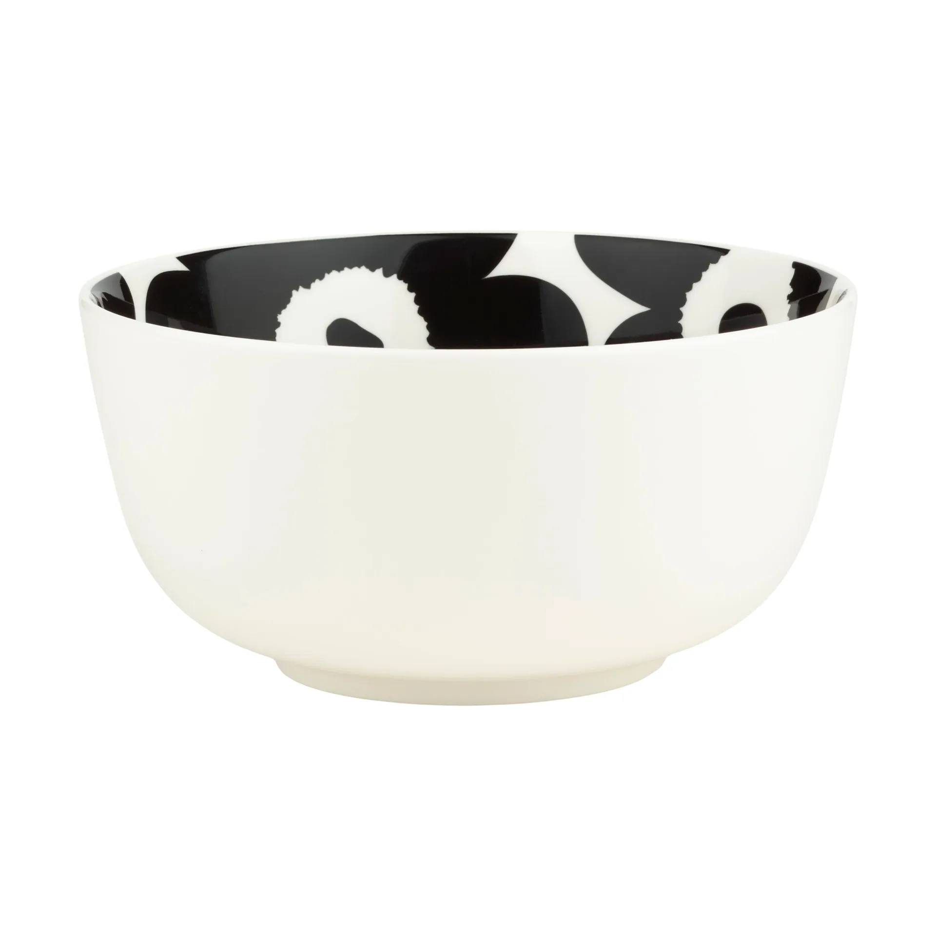 Marimekko Unikko sk&aring;l 0,9 L White-black