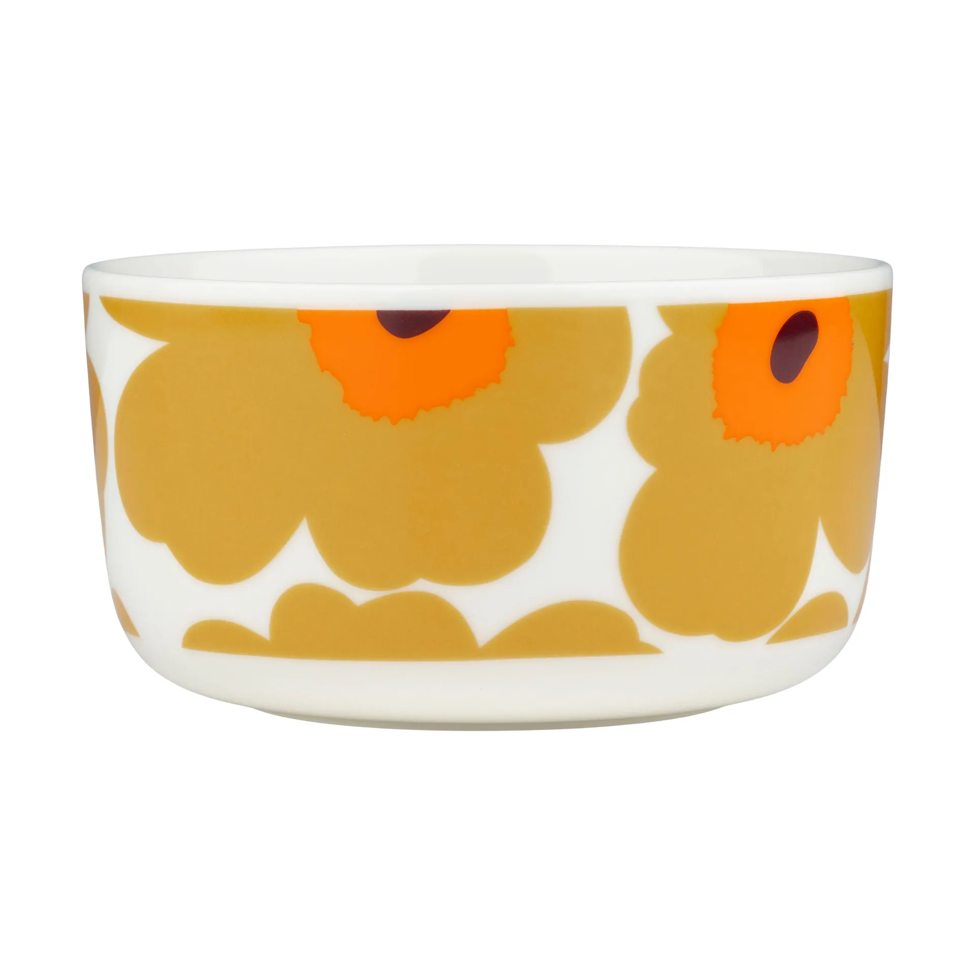 Marimekko Unikko skål 5 dl White-caramel-warm orange