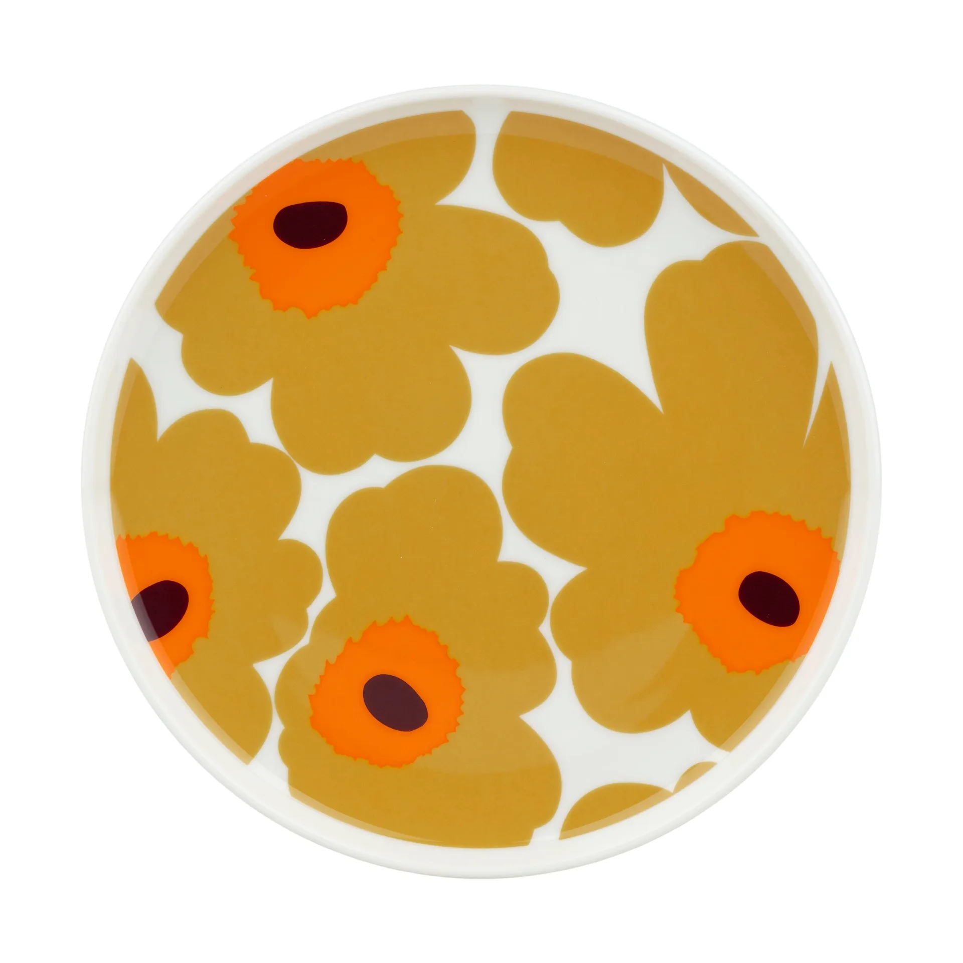 Marimekko Unikko tallerken Ø20 cm White-caramel-warm orange