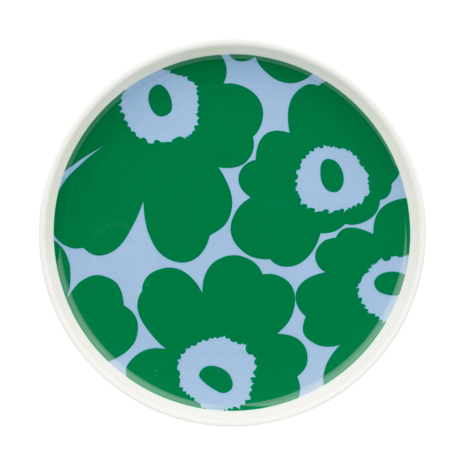 Marimekko Unikko tallerken Ø20 cm White-green-light blue