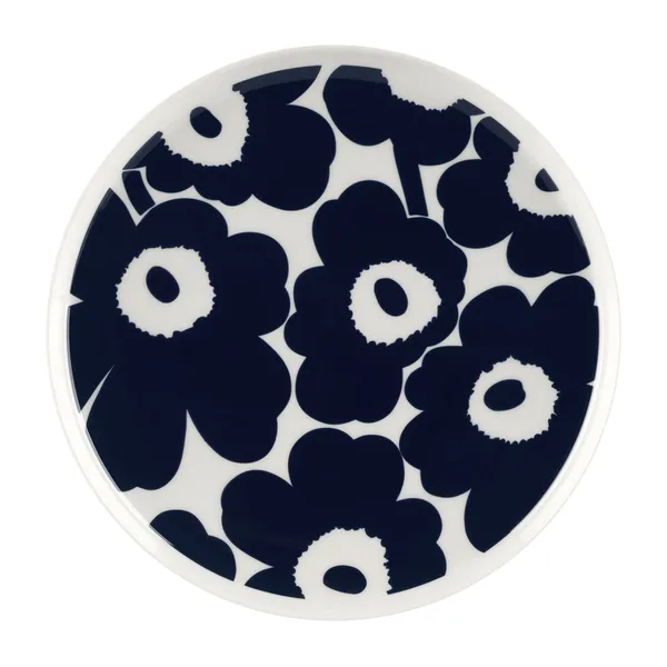 Unikko tallrik Ø25 cm, Vit
