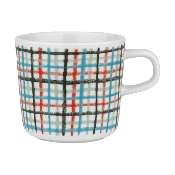 Urdimbre kopp 2 dl, White-red-sage-petrol