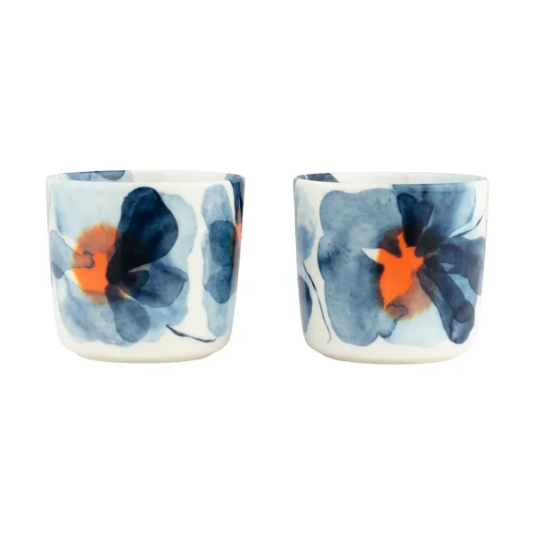 Valssi kopp 2-pack, White-blue-orange, 20 cl