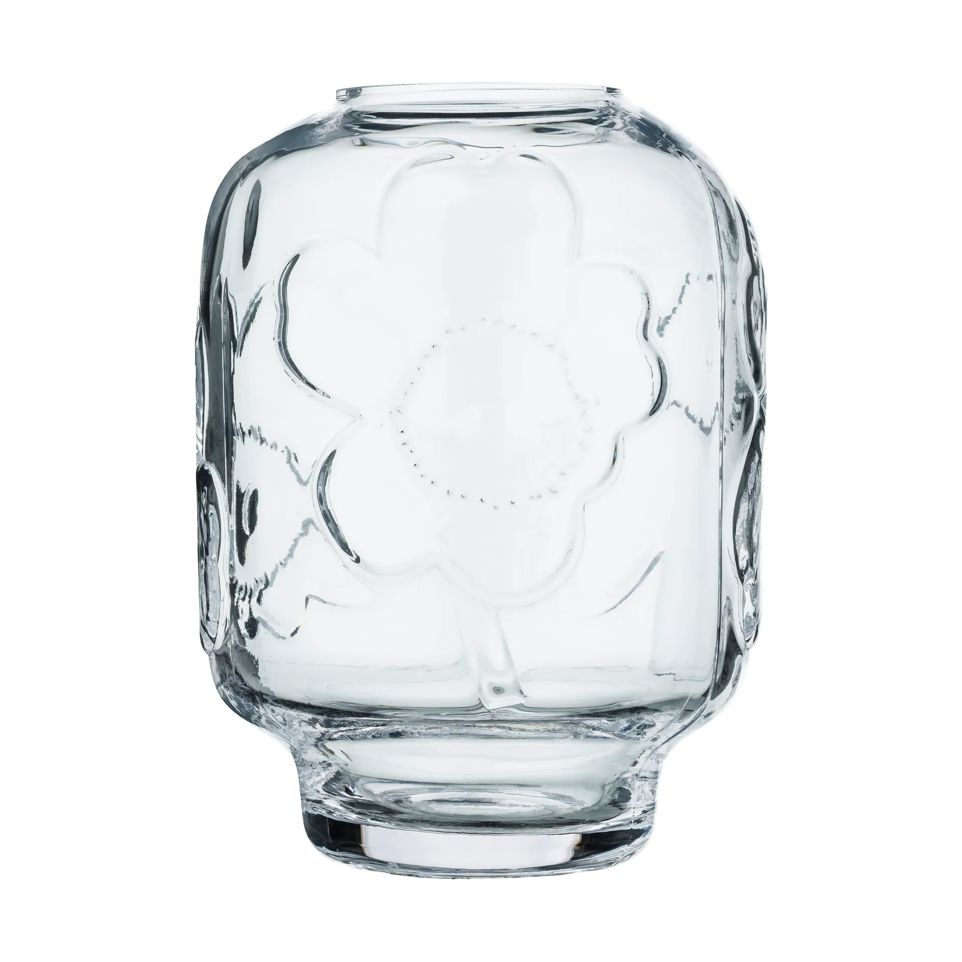 Marimekko Vase en verre Unikko Clear,