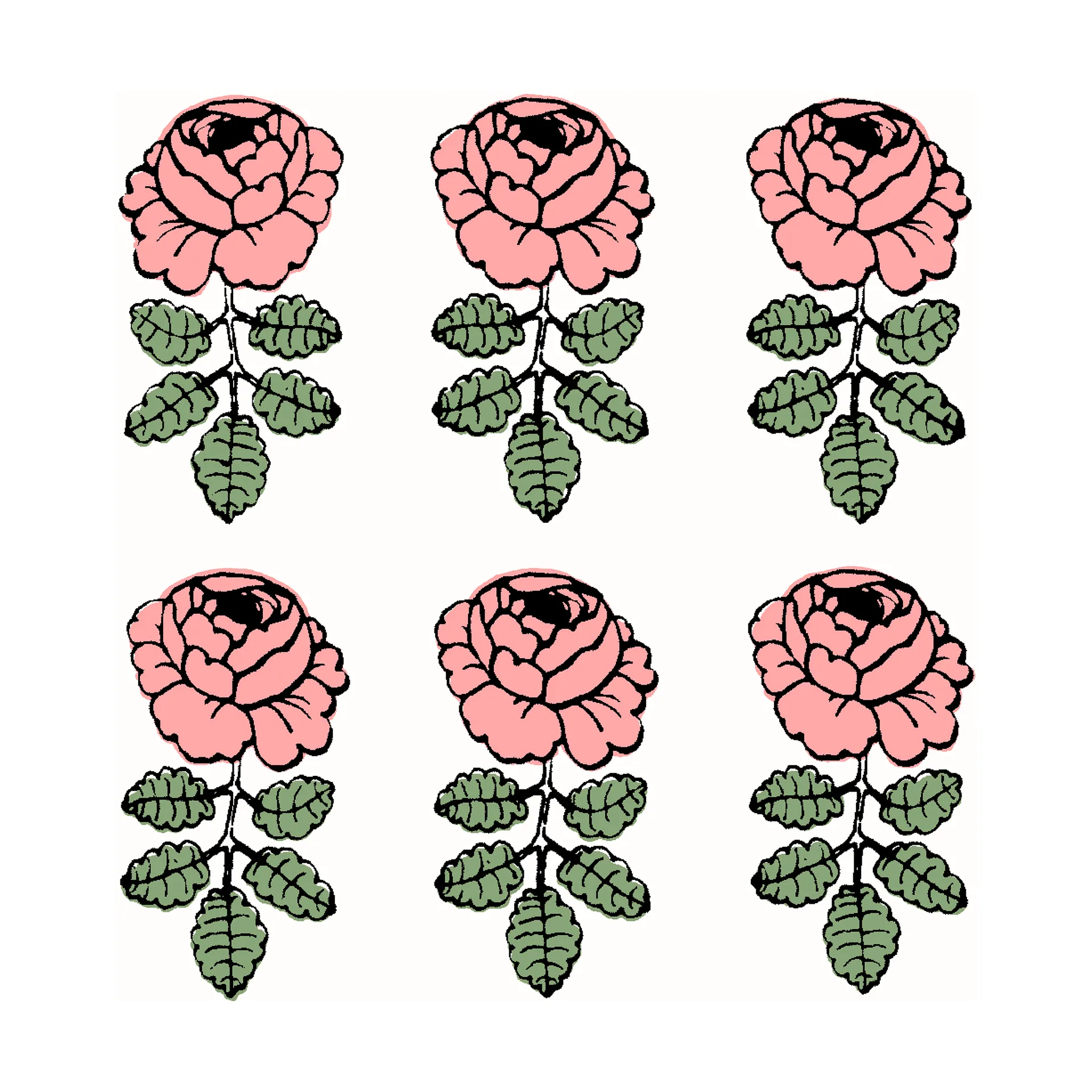 Marimekko Woods servietter 33x33 cm 20-pak Rose