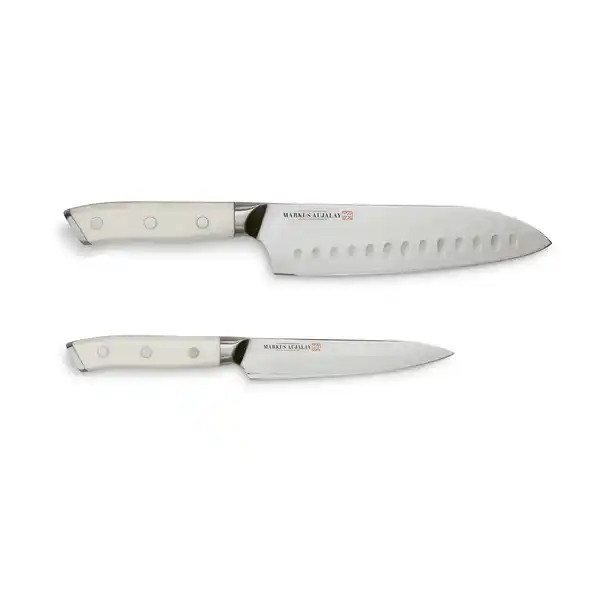 Markus Damaskus japanskt knivset, Japansk kockkniv och skalkniv