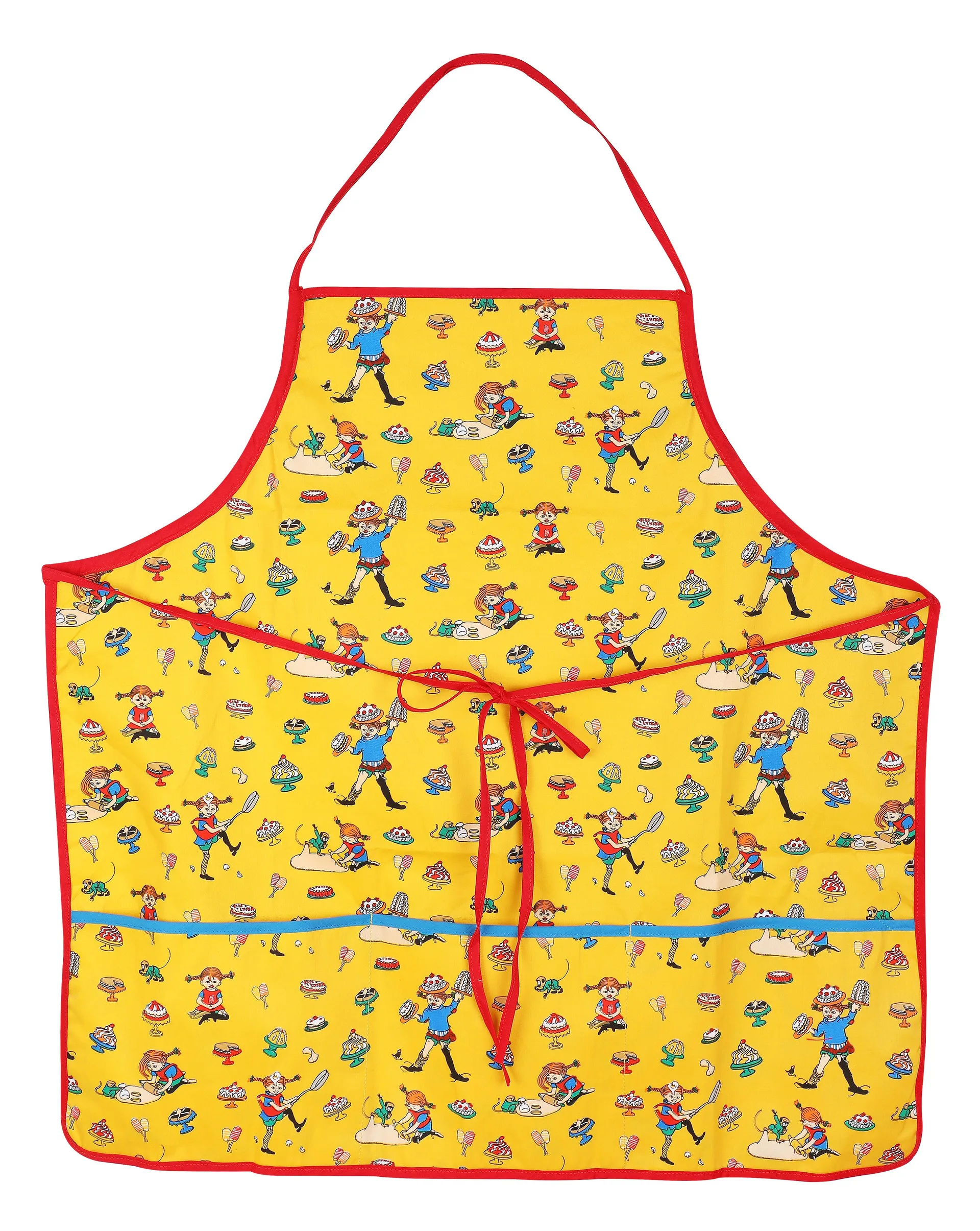 Martinex Pippi bager forklæde Voksen 70x70 cm Gul