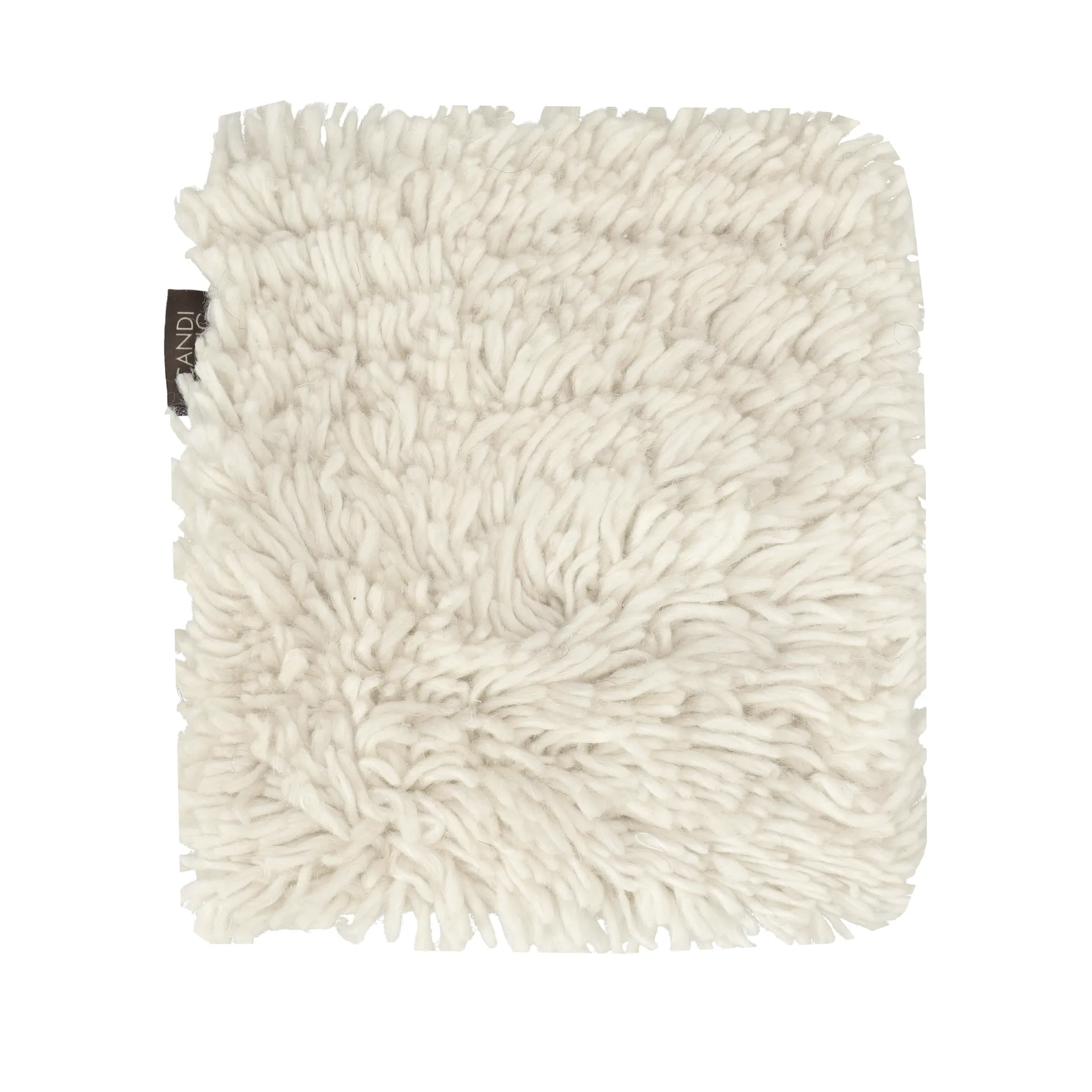 Material Samples Échantillon de tapis Cozy en laine Vert naturel