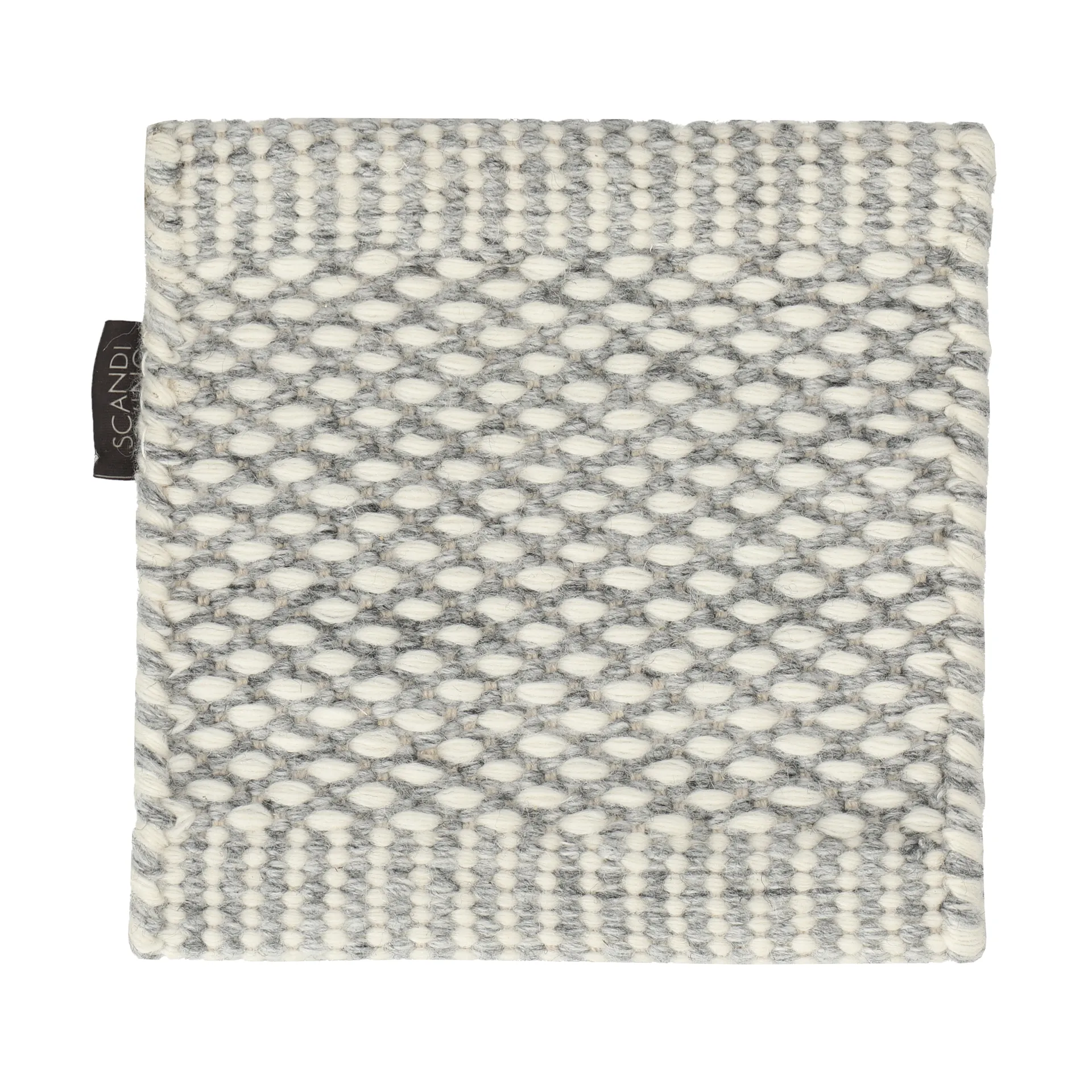 Material Samples Échantillon de tapis Lea en laine Blanc naturel