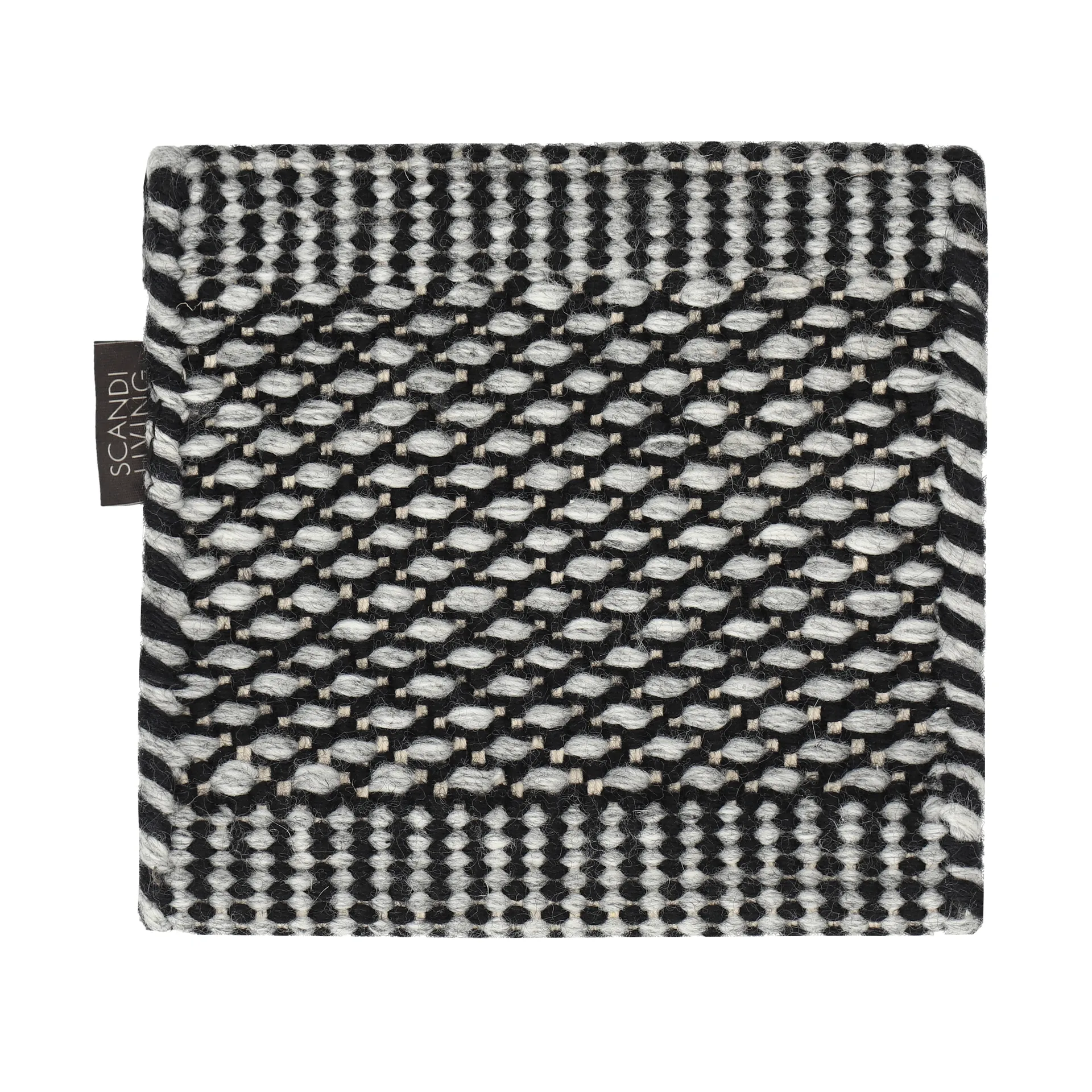 Material Samples Échantillon de tapis Lea en laine Noir