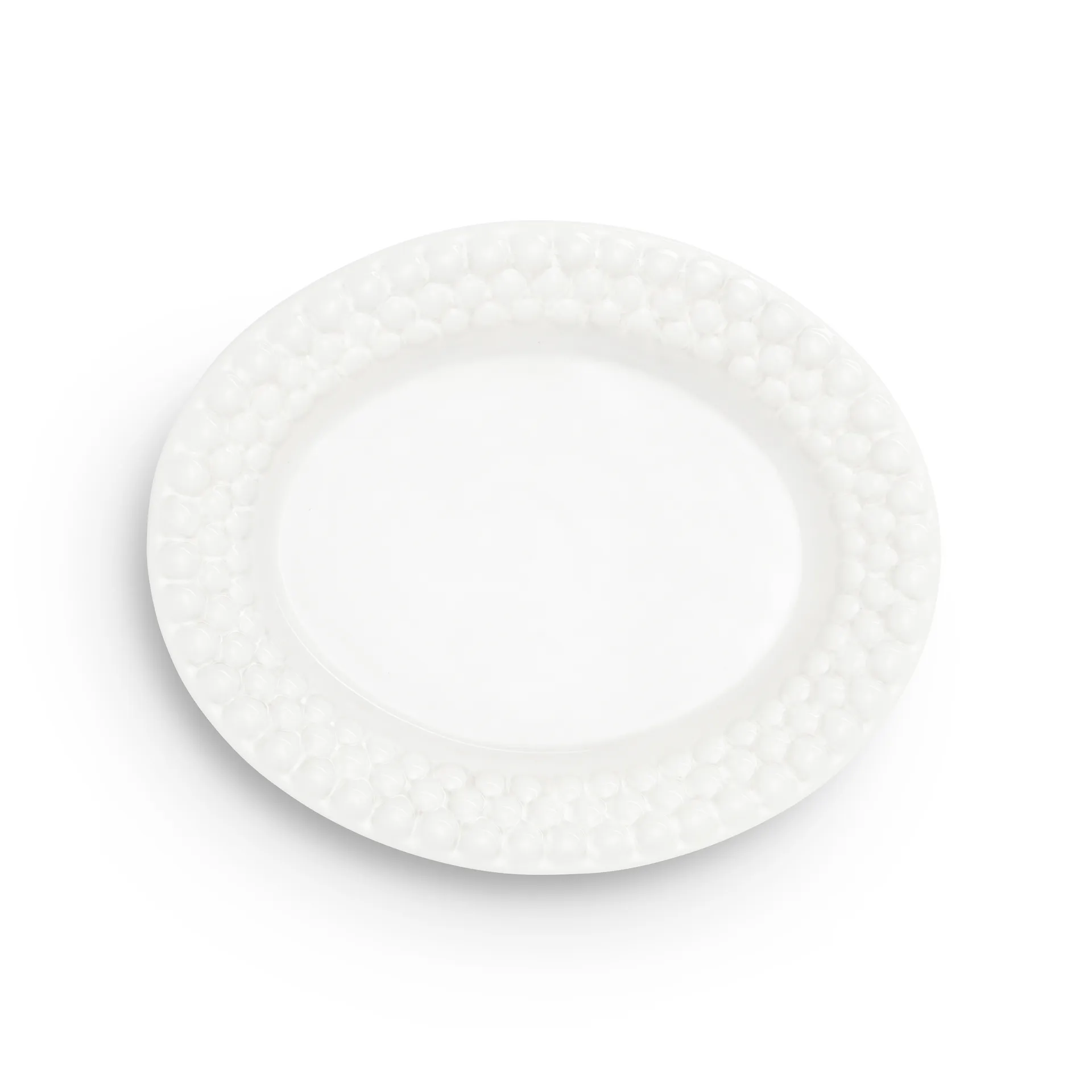 Mateus Bubbles oval tallerken 20 cm Hvit