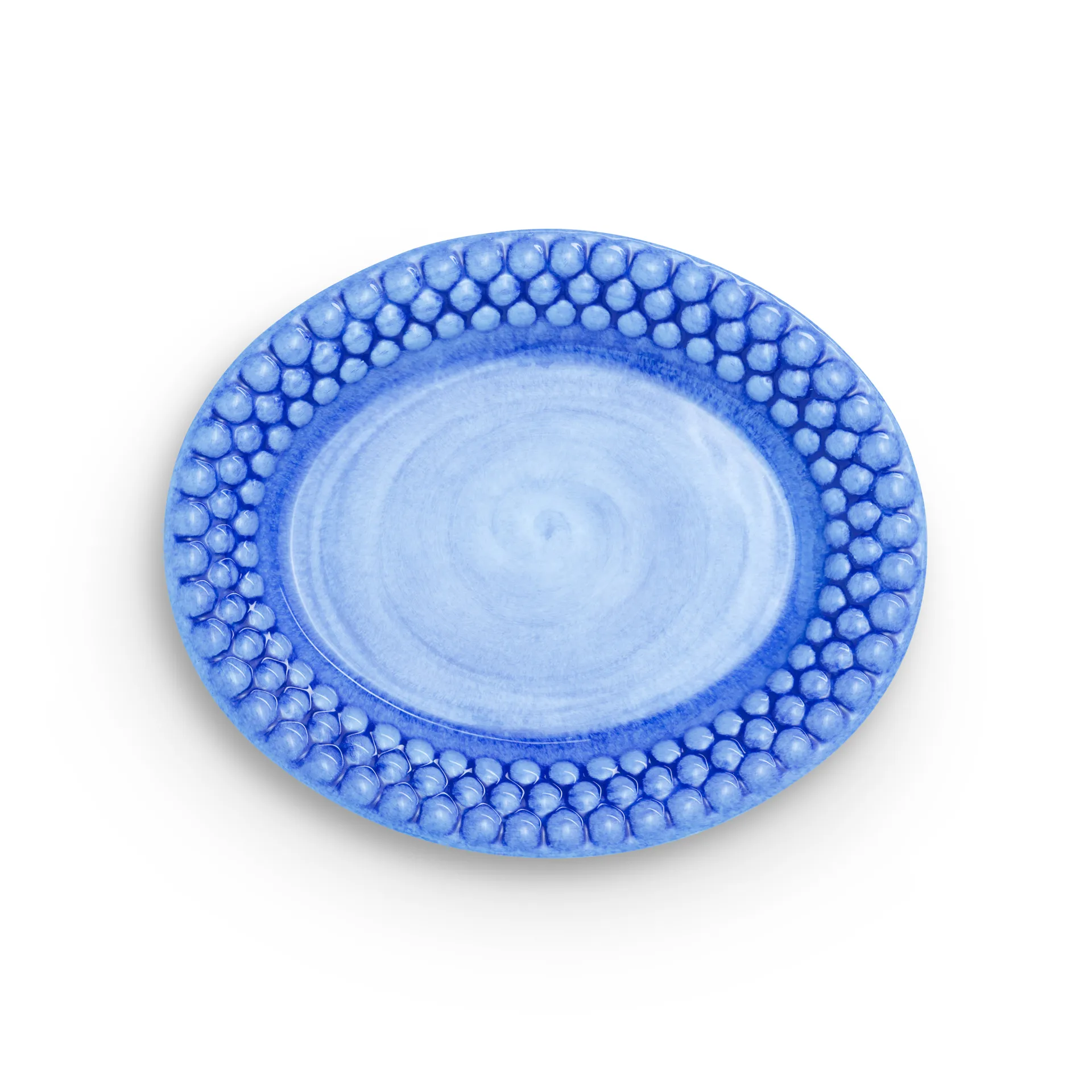 Mateus Bubbles oval tallerken 20 cm Lysebl&aring;