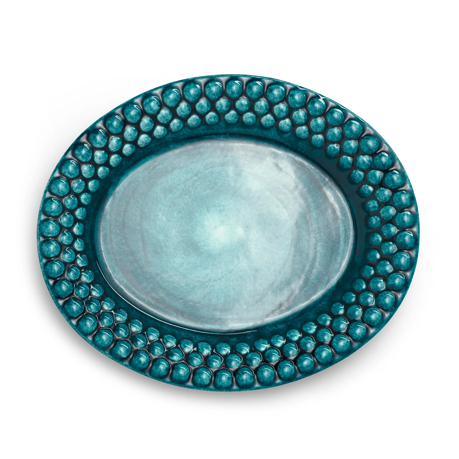 Mateus Bubbles oval tallerken – 20 cm Ocean