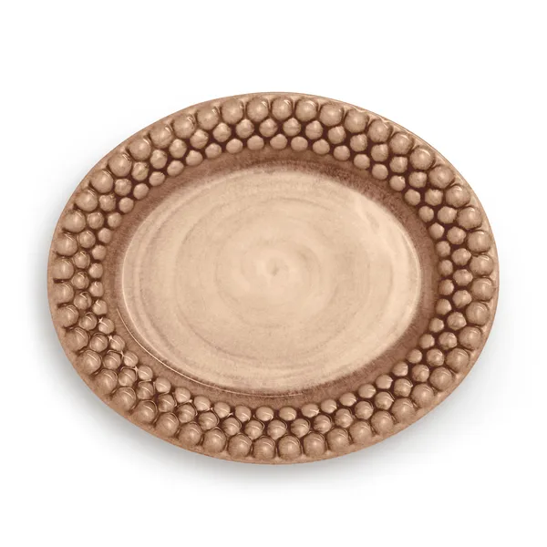 Bubbles oval tallrik 20 cm, Cinnamon