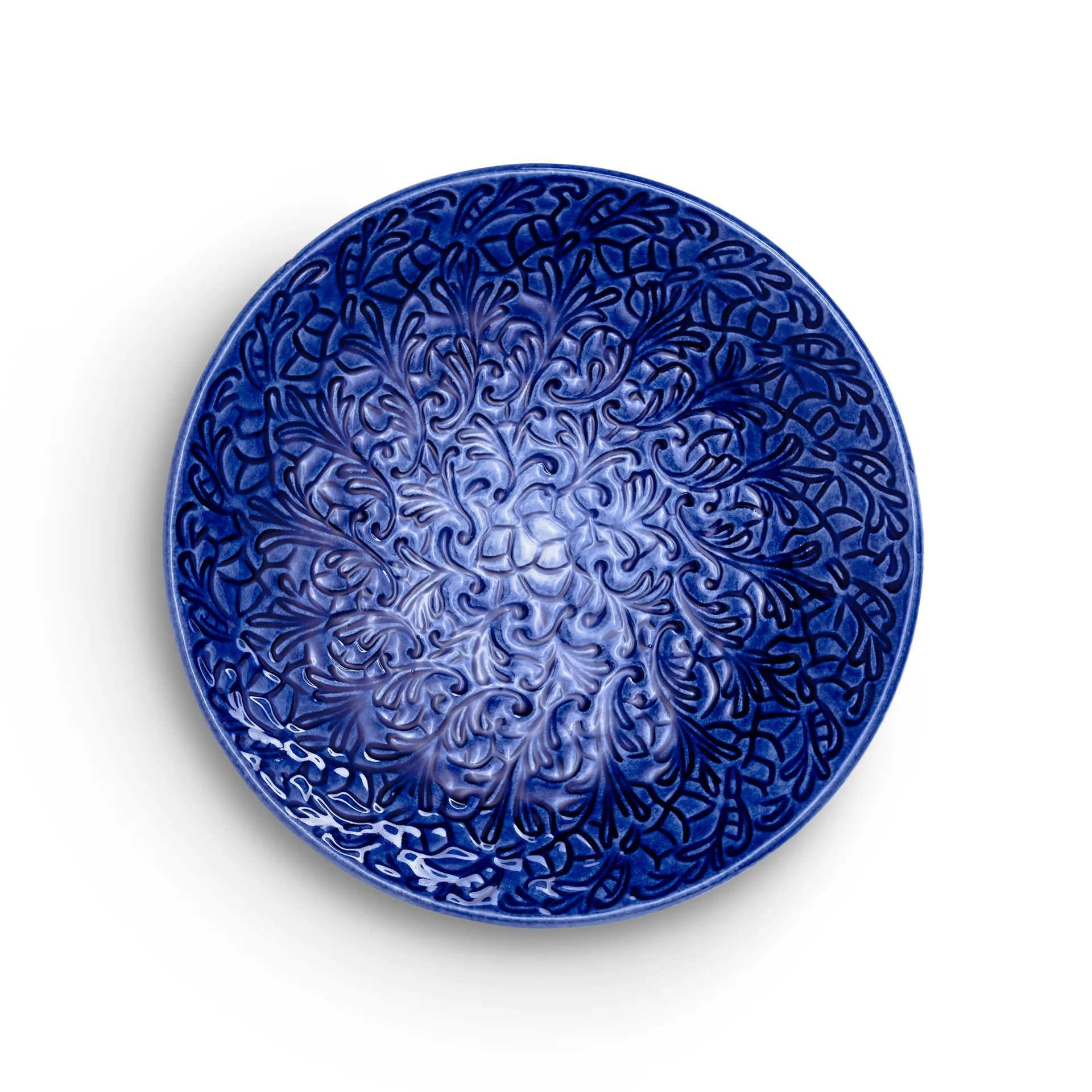 Mateus Lace tallerken – 20 cm Blå billede