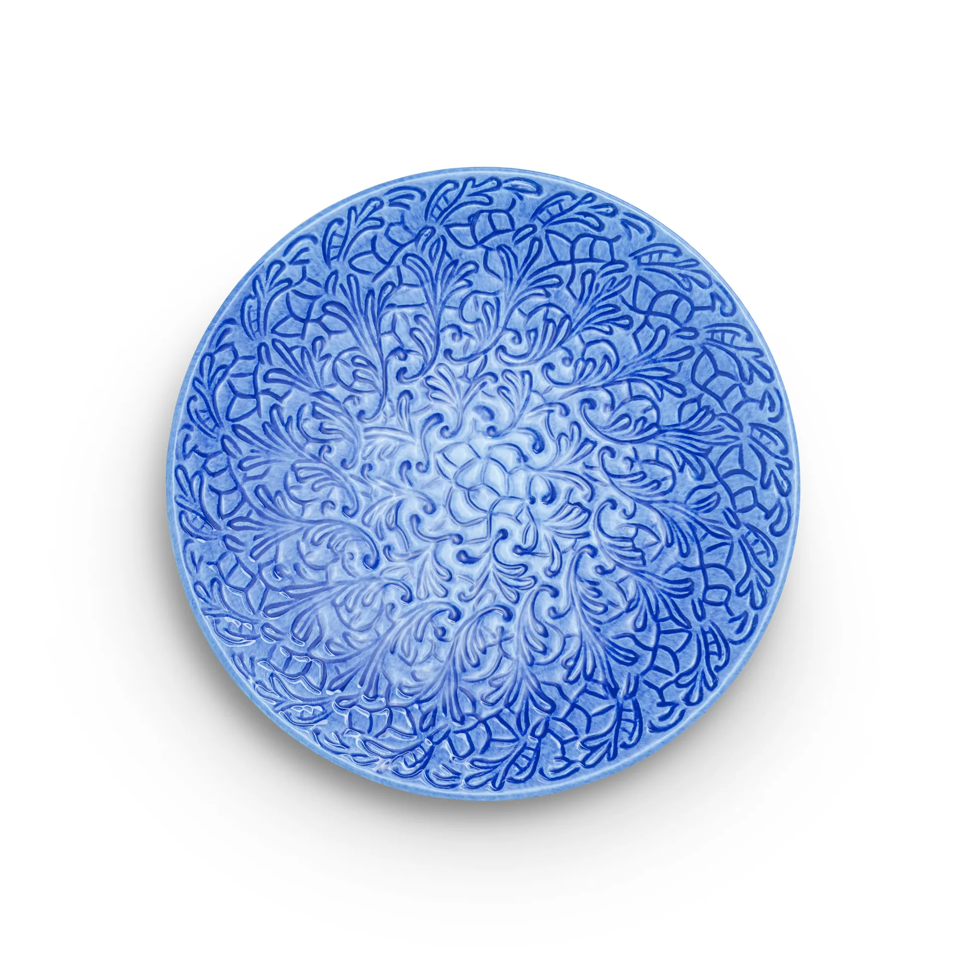 Mateus Lace tallerken – 20 cm Lyseblå