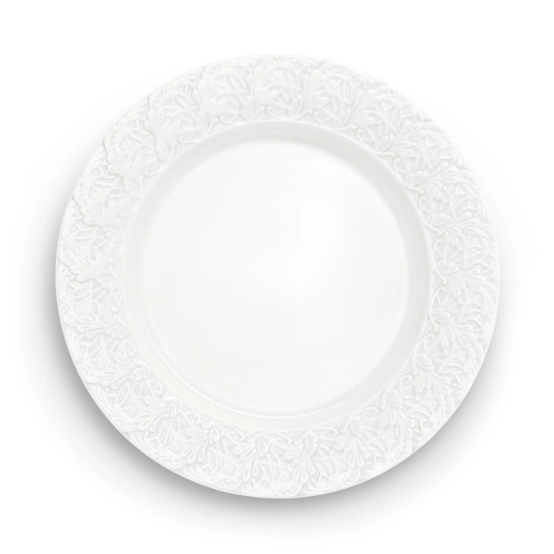 Mateus Lace tallerken – 25 cm Hvid billede