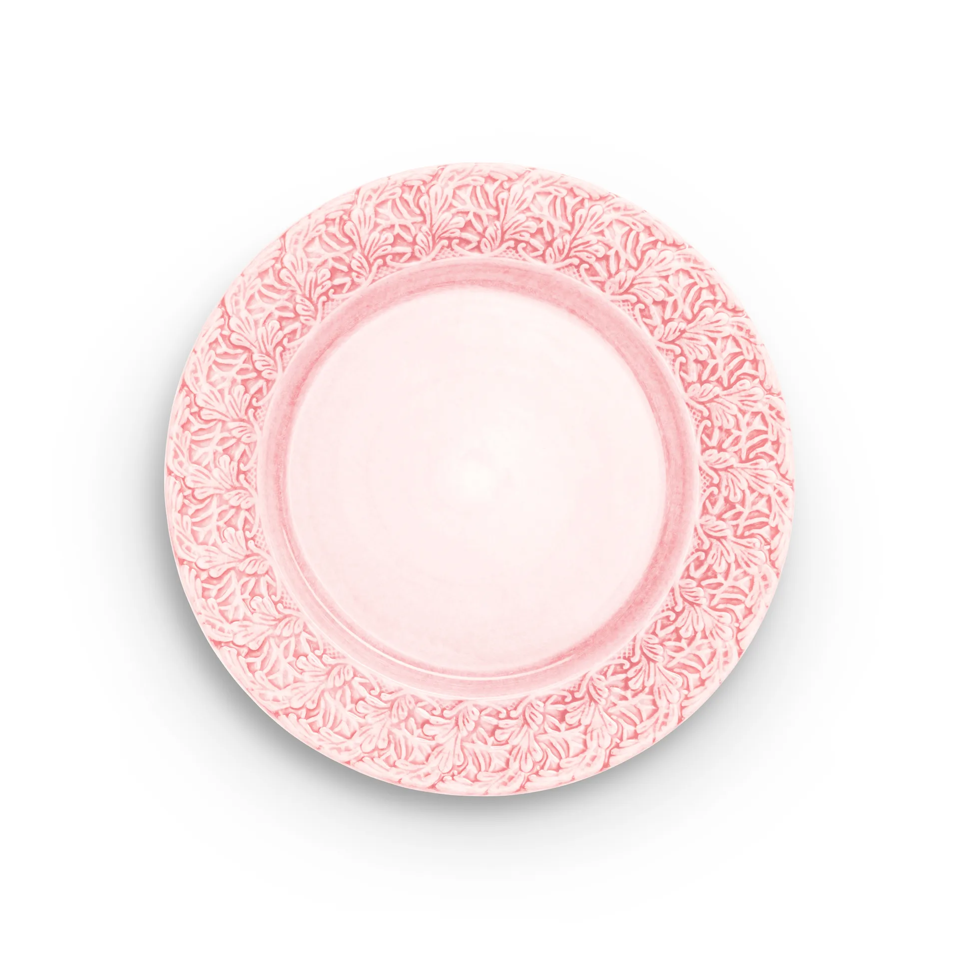 Mateus Lace tallerken – 25 cm Lysrosa