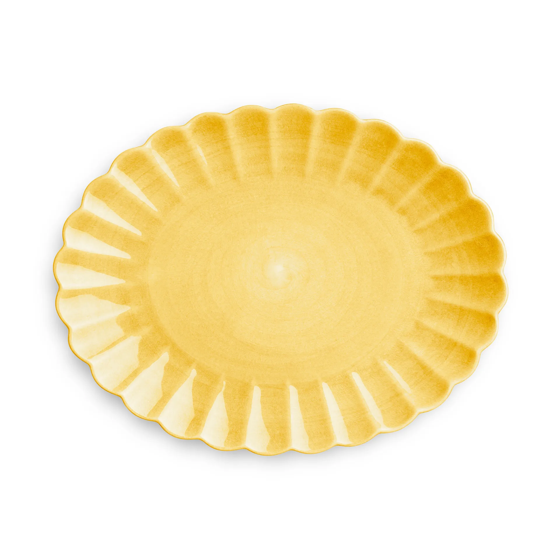 Mateus Oyster fad 30x35 cm Gul