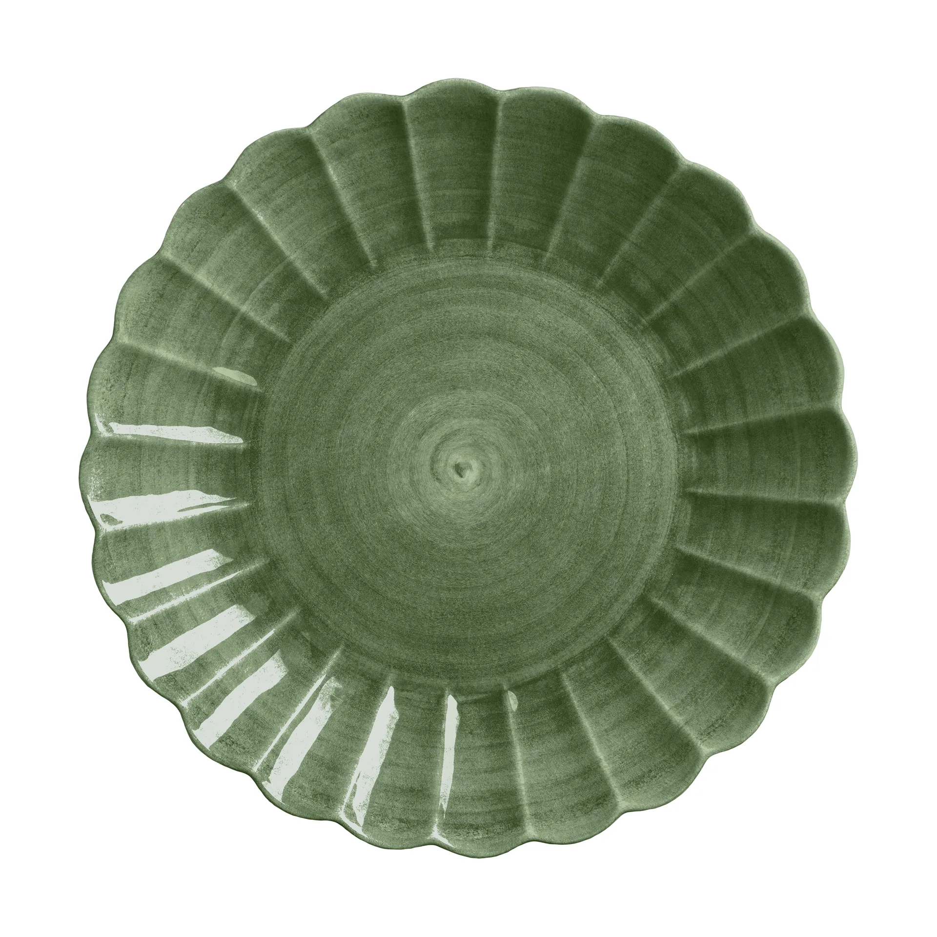 Mateus Oyster fad rund 42 cm Forest green