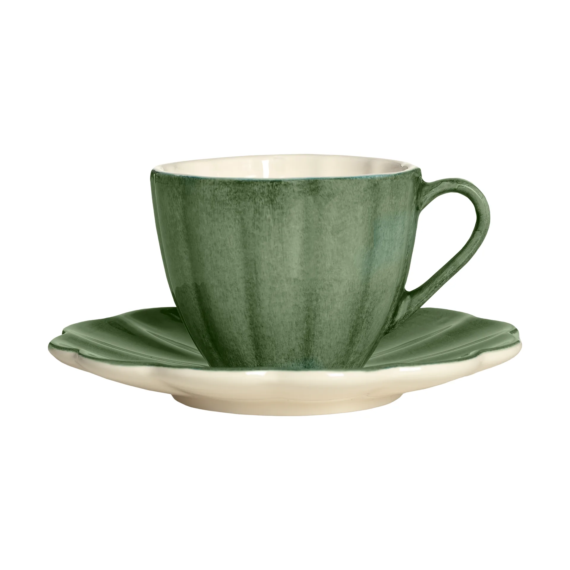 Mateus Oyster kop med underkop 25 cl Forest green