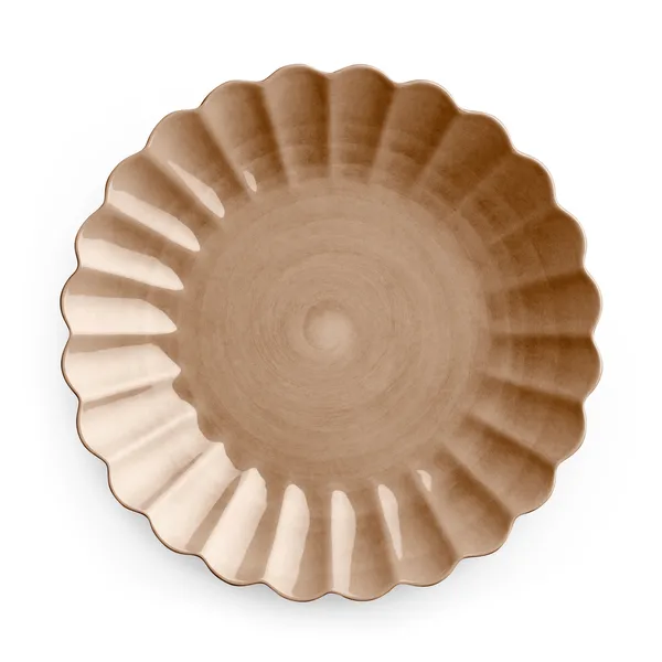 Oyster tallrik 28 cm, Cinnamon