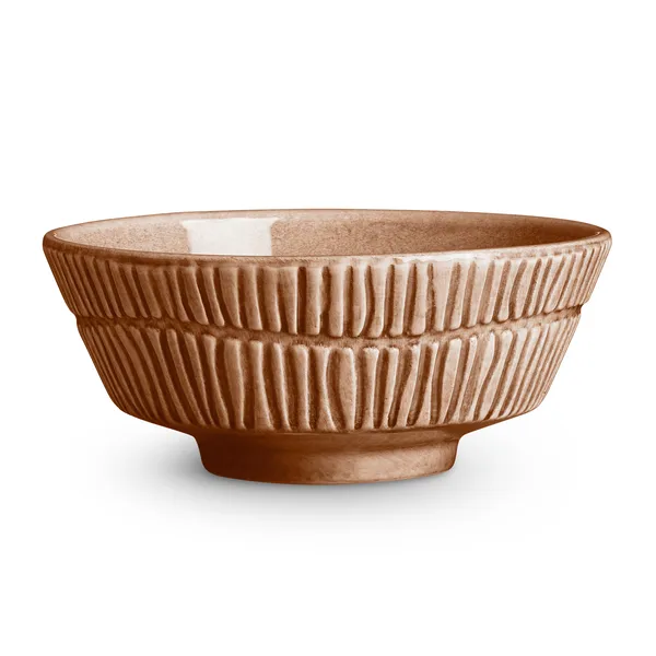 Stripes skål Ø15 cm, Cinnamon