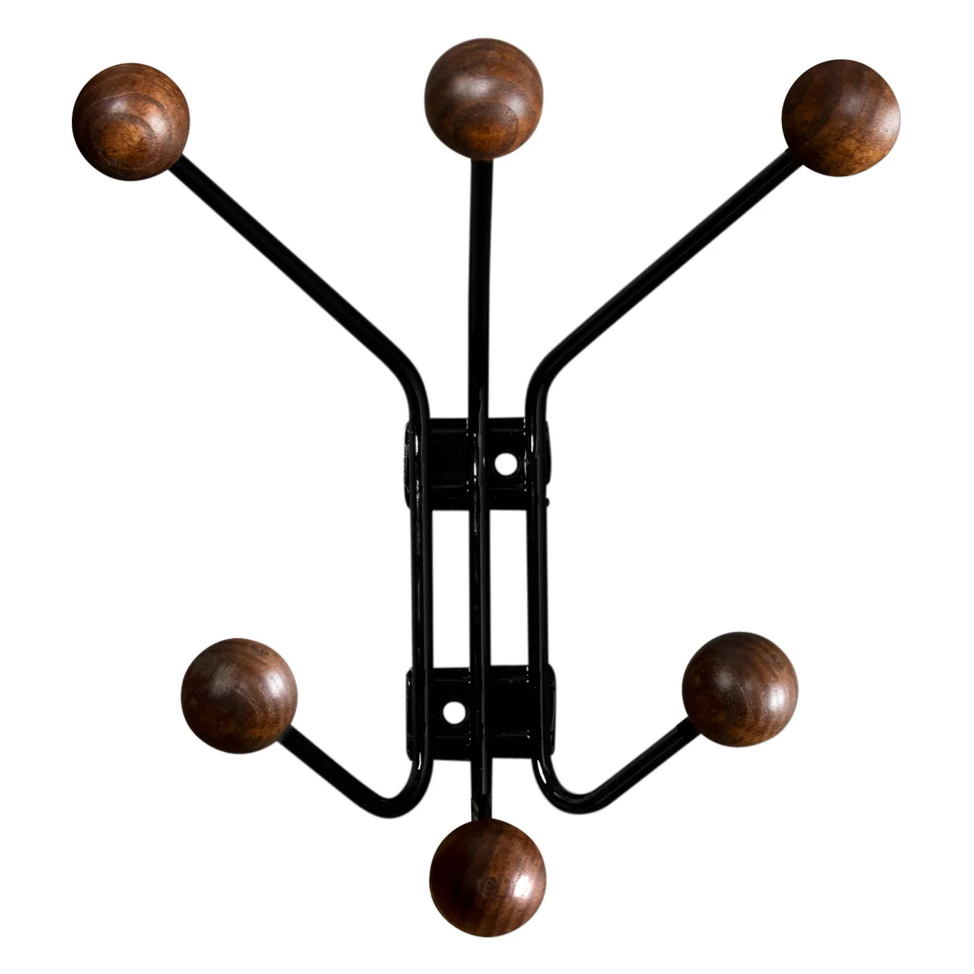 Maze Patère Bill XS Noir-marron foncé