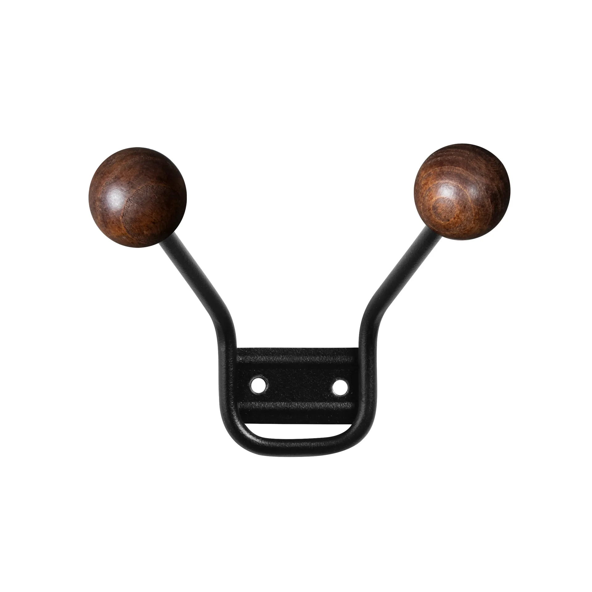 Maze Patère Bill XXS Noir-marron foncé