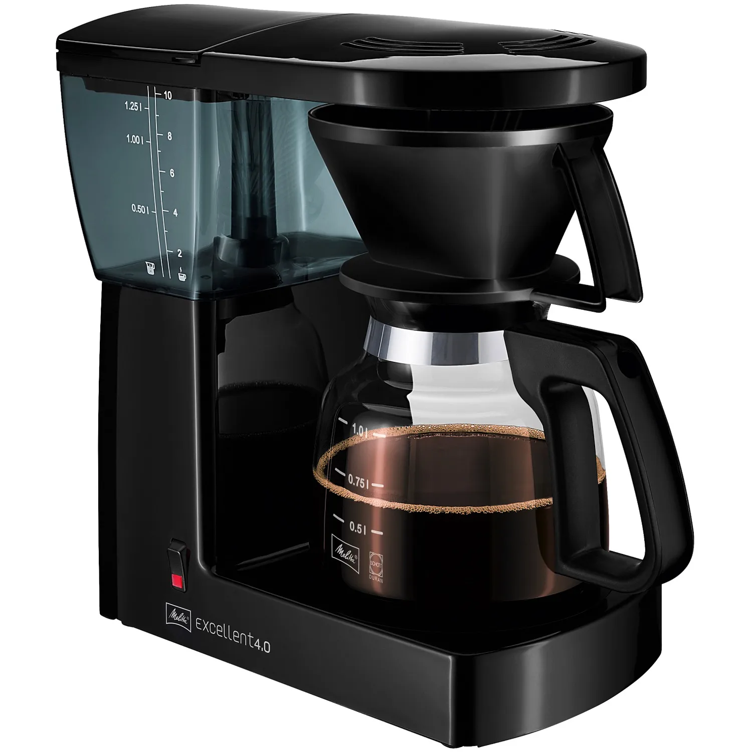 Melitta Excellent 4.0 - Kaffemaskine - 10 kopper - sort