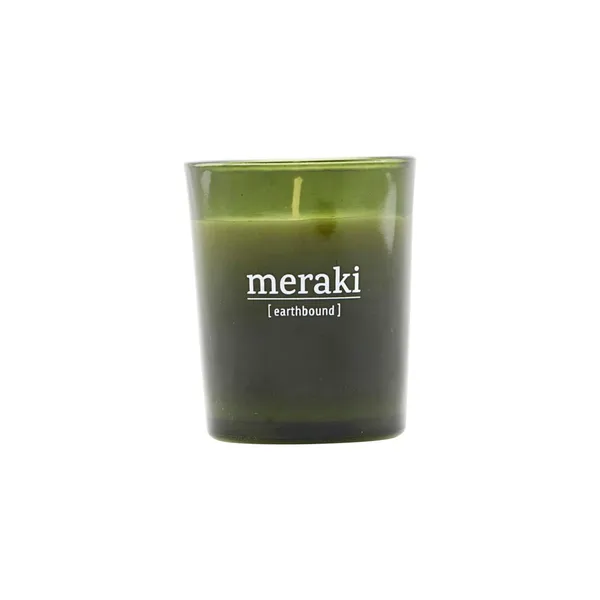 Meraki doftljus grönt glas 12 timmar, Earthbound