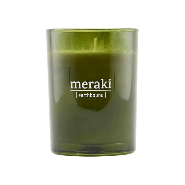 Meraki doftljus grönt glas 35 timmar, Earthbound