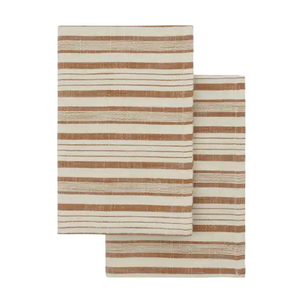 Meraki kökshandduk 50x70 cm 2-pack, Terrakotta