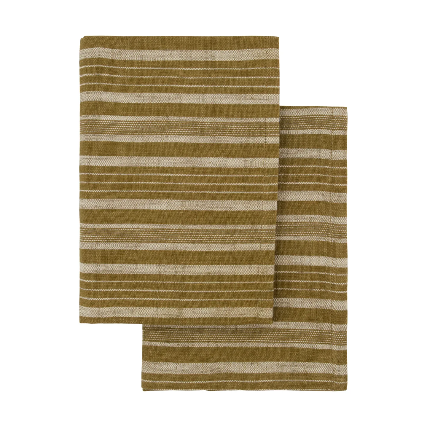 Meraki - Viskestykker 2 Stk. Bomuld Mørk Oliven 70x50cm Oeko-Tex
