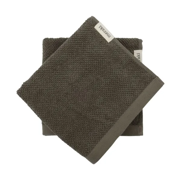 Solid handduk 50x100 cm 2-pack, Army