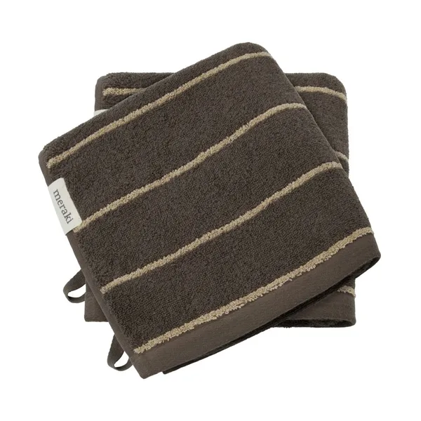 Stripe handduk 50x100 cm 2-pack, Army