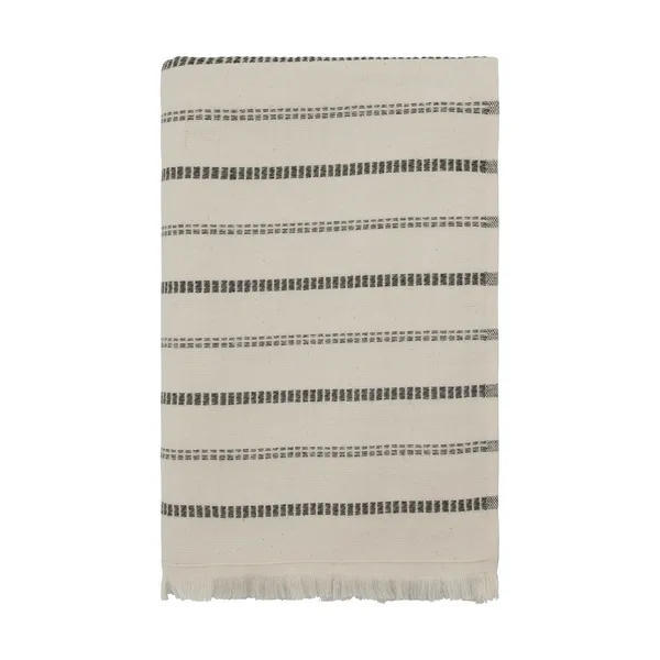 True badlakan, Off-White-svart, 70x140 cm