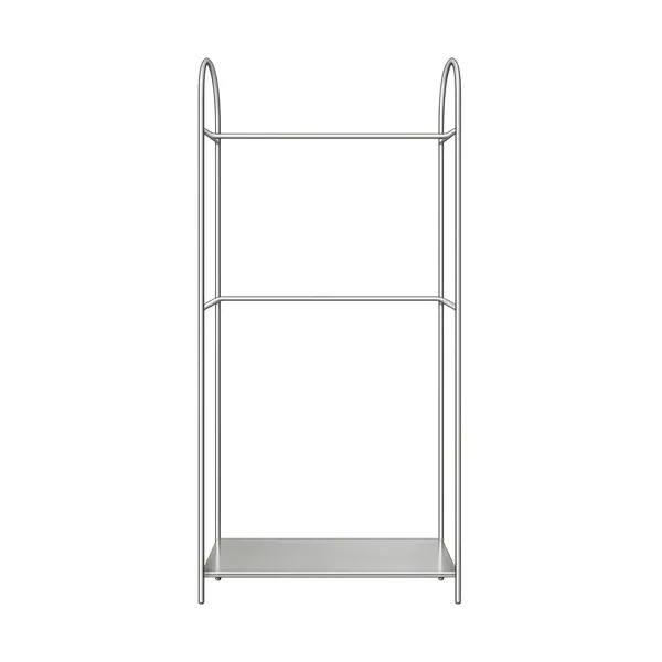 Arch klädställning, Silverfärgad, 39x92x186 cm