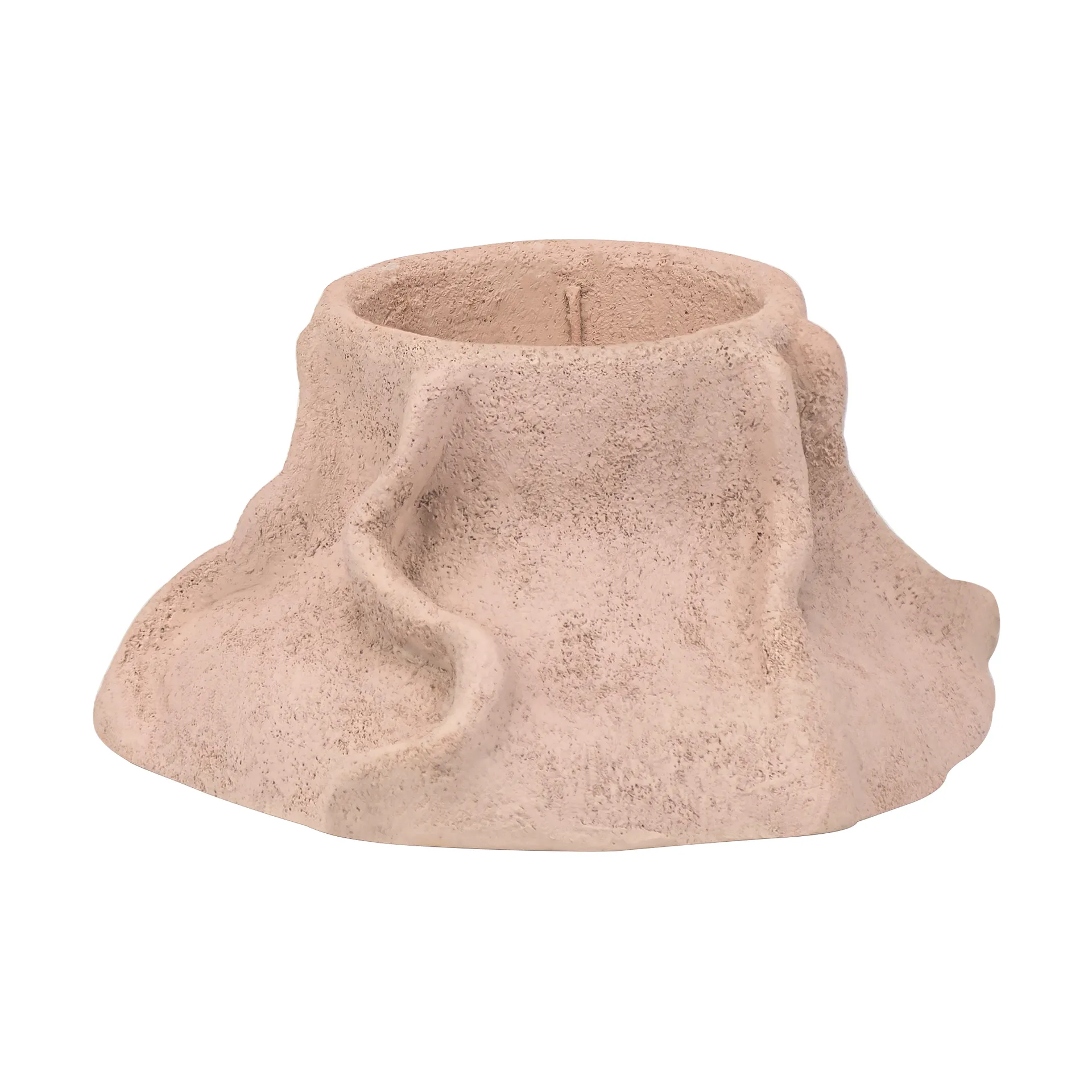 Mette Ditmer Art Piece lava lysestage Ø12,5 cm Powder rose