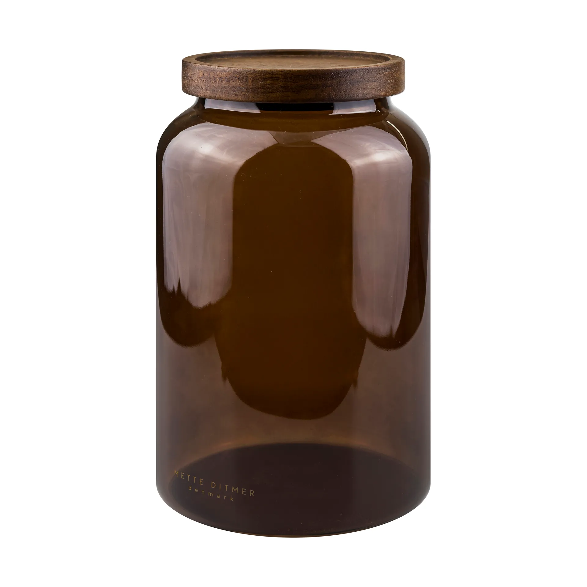 Mette Ditmer Bocal Luna avec couvercle large Brown