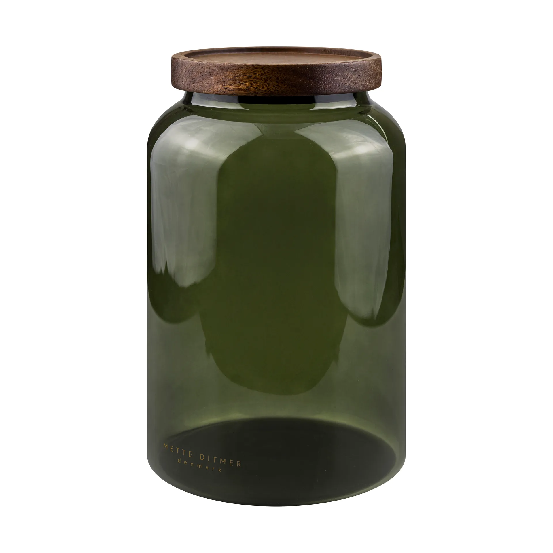Mette Ditmer Bocal Luna avec couvercle large Dark forest