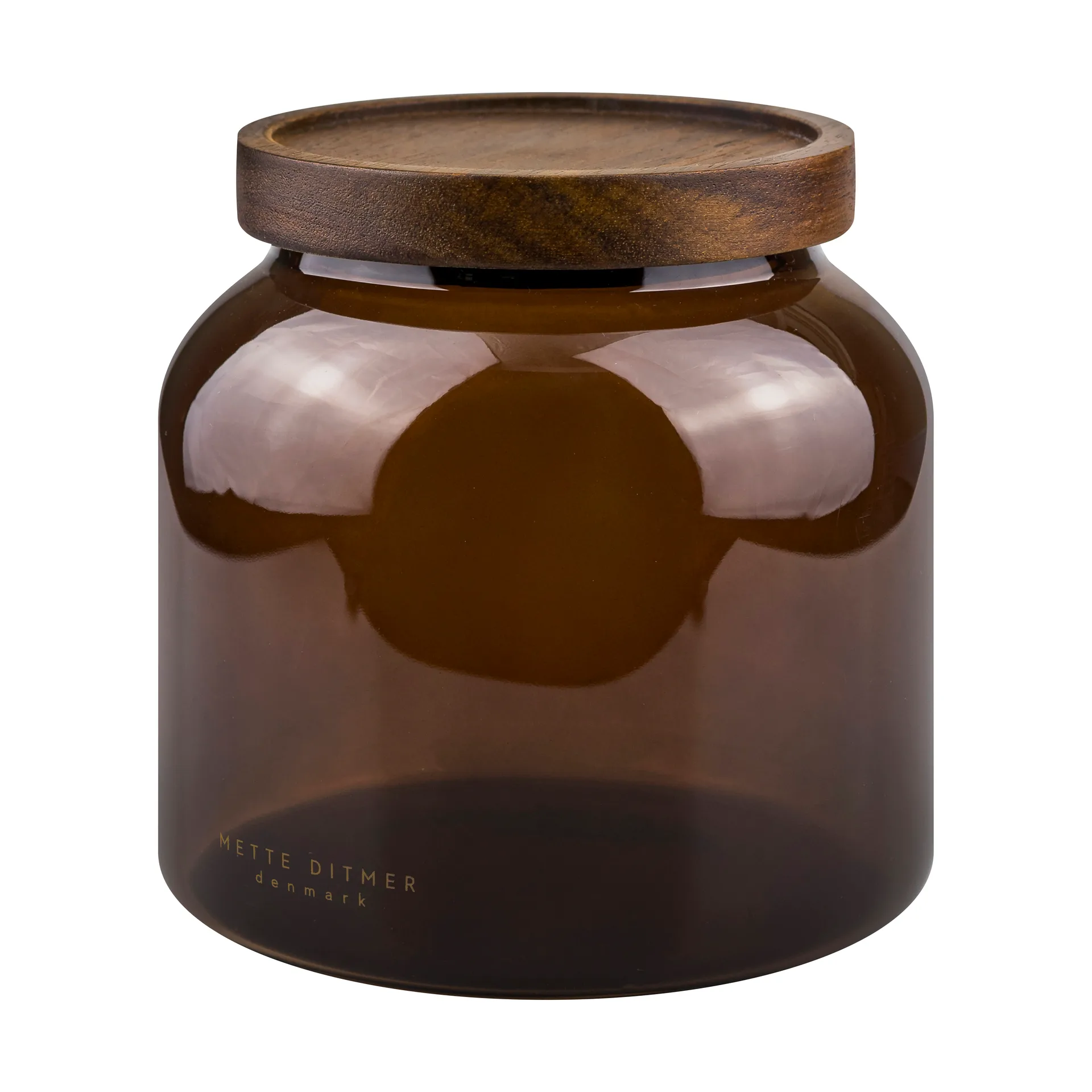 Mette Ditmer Bocal Luna avec couvercle small Brown