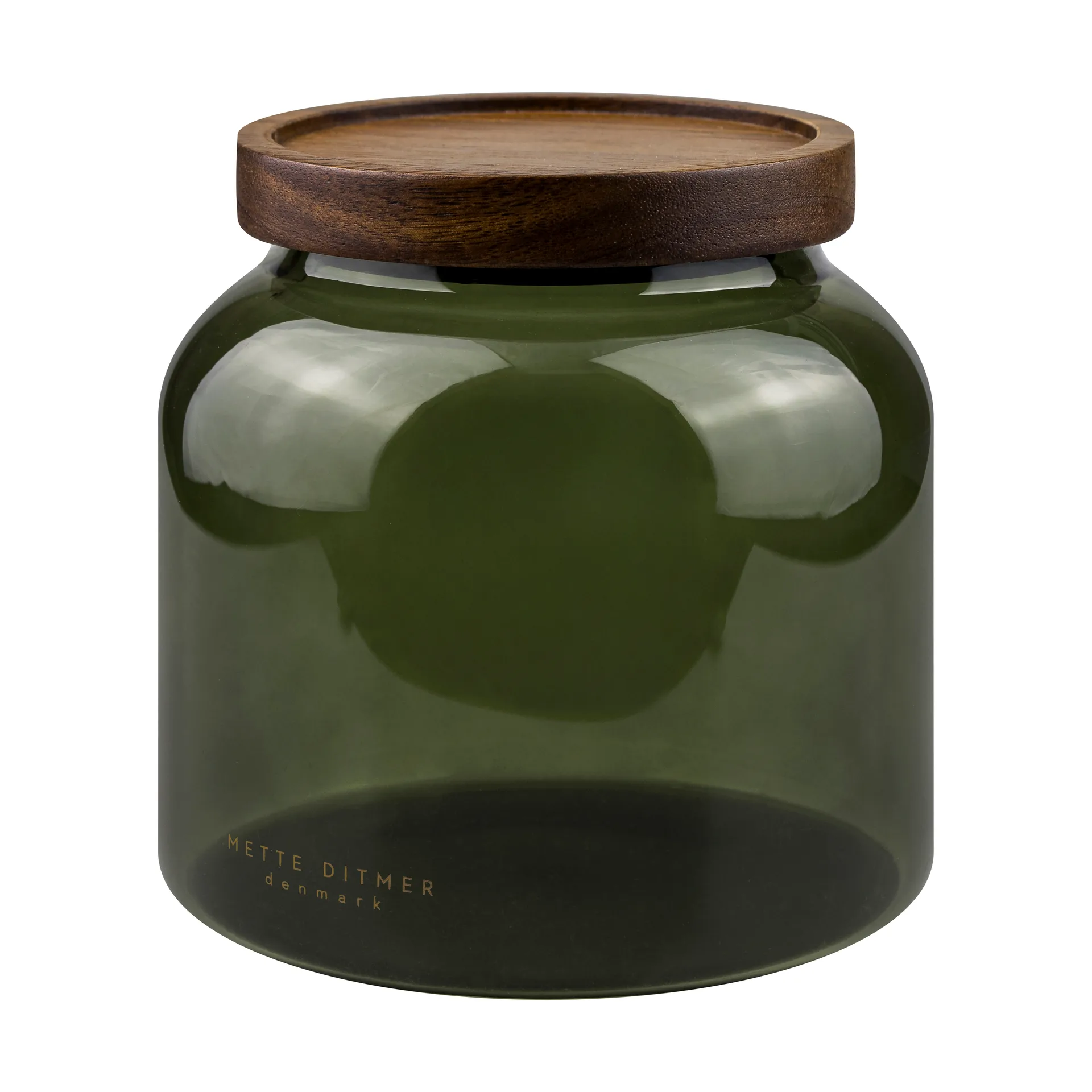 Mette Ditmer Bocal Luna avec couvercle small Dark forest