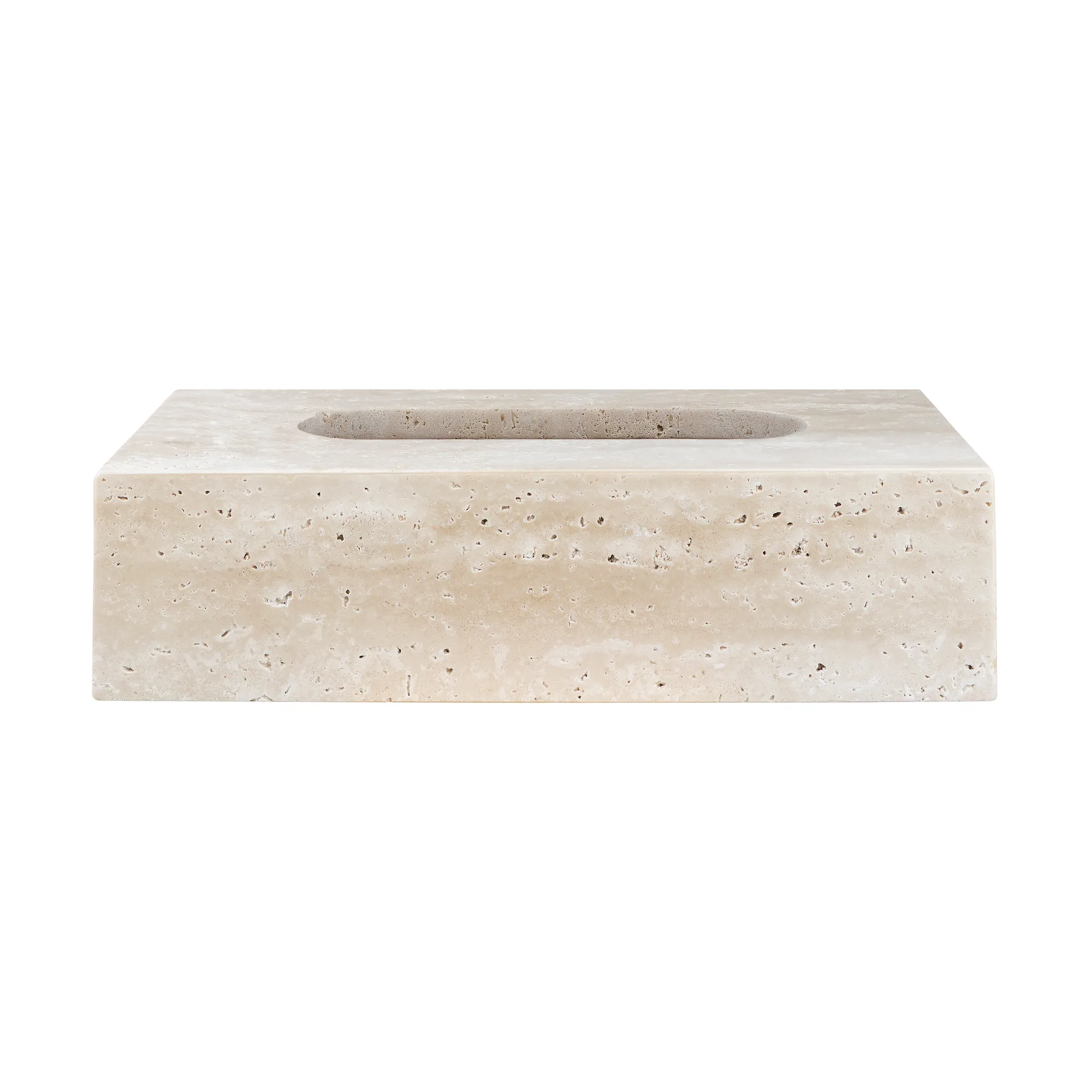 Mette Ditmer Boîte à mouchoirs Travertine ,5 cm Linen